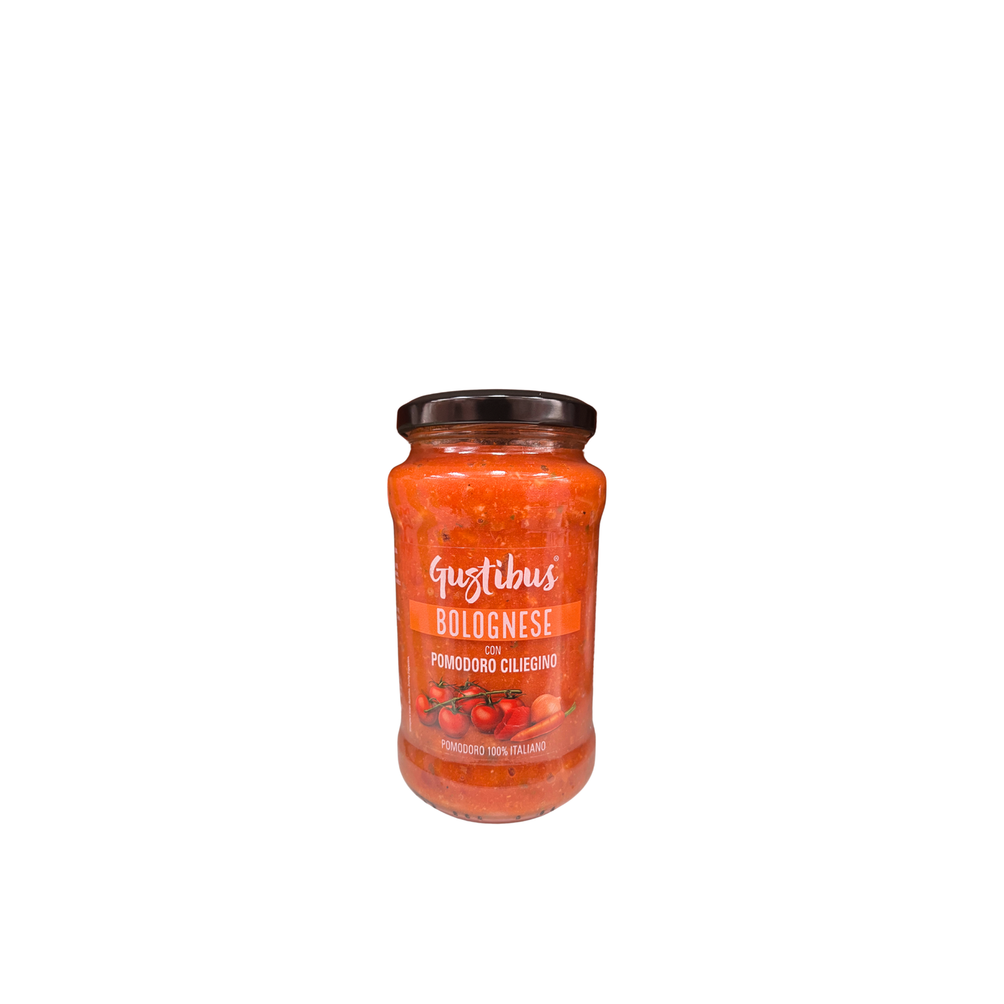 Barattolo da 400g di sugo alla Bolognese Gustibus con pomodoro ciliegino – Essenza Pisterzi