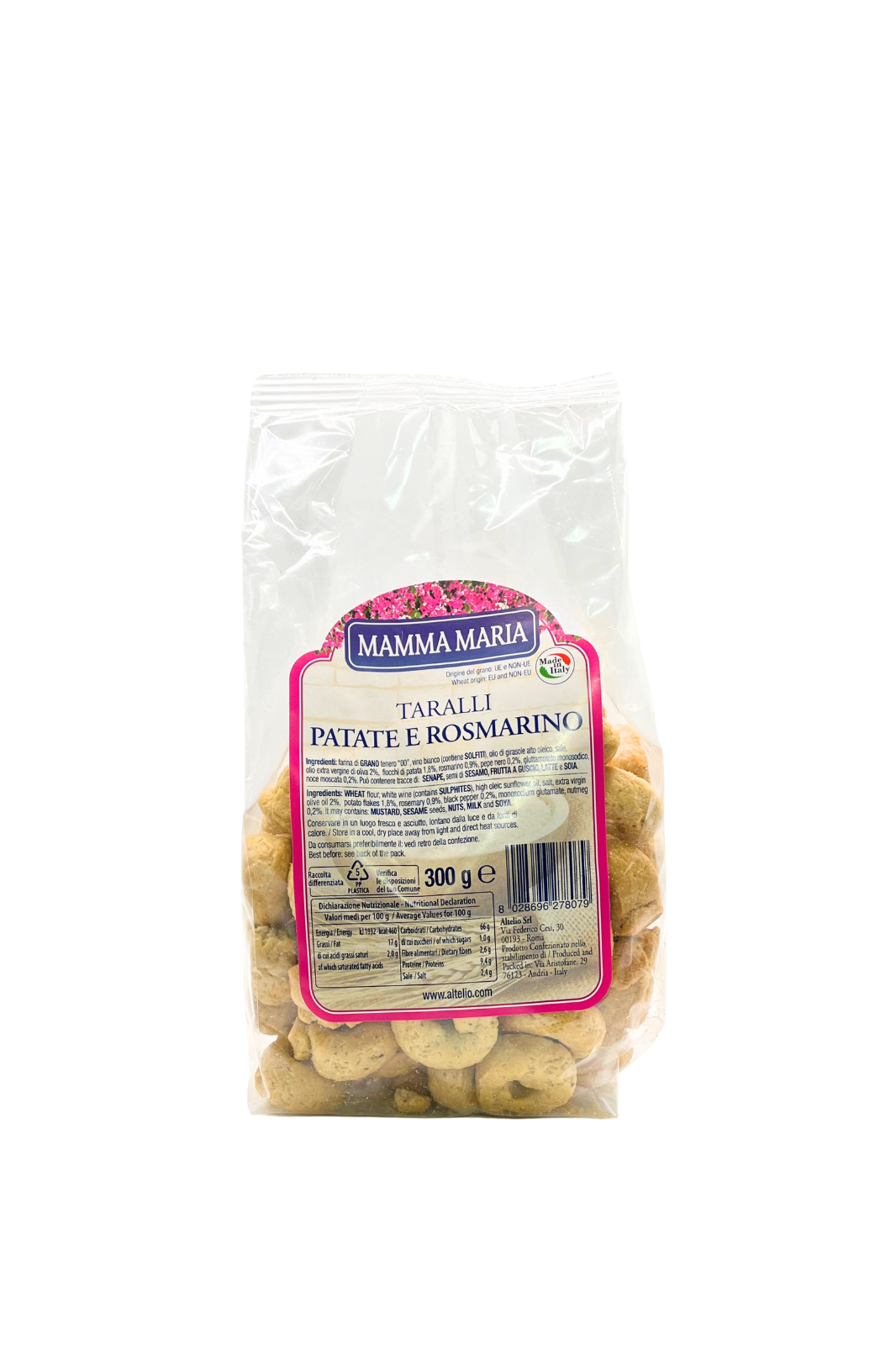 MAMMA MARIA Taralli mit Rosmarinsamen, 300gr.