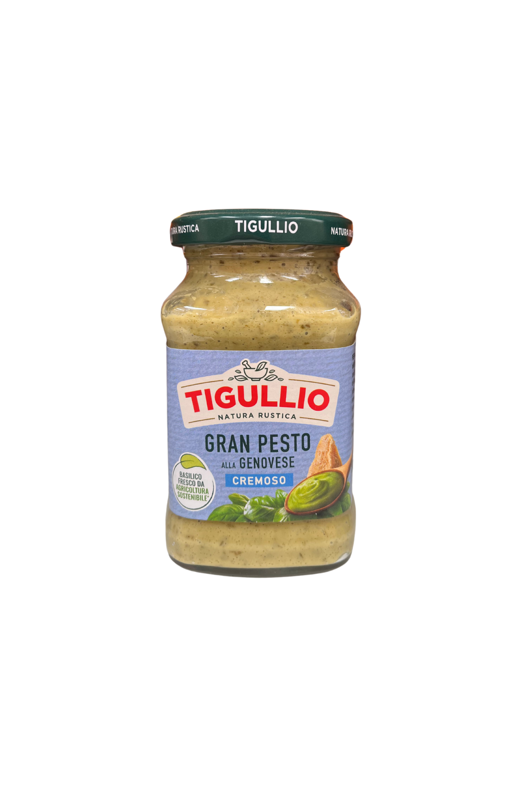 Vasetto di TIGULLIO Gran Pesto alla Genovese Cremoso da 190 grammi