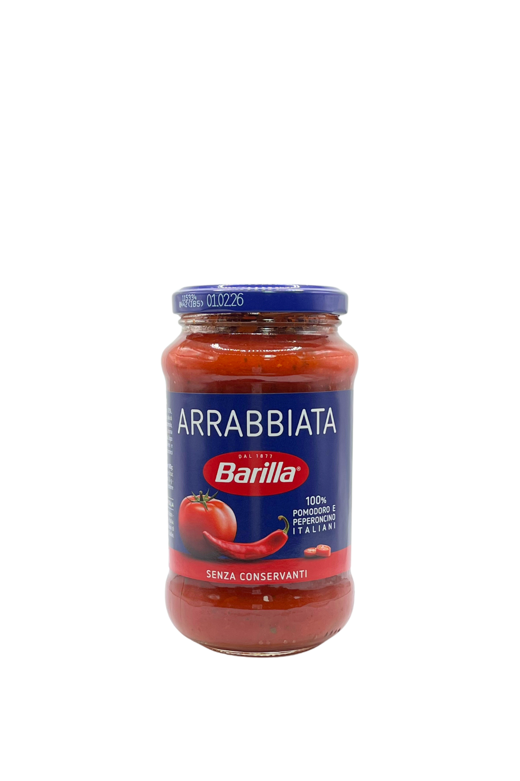 BARILLA Sugo all'Arrabbiata, 100% Pomodoro e Peperoncino italiani. 400gr