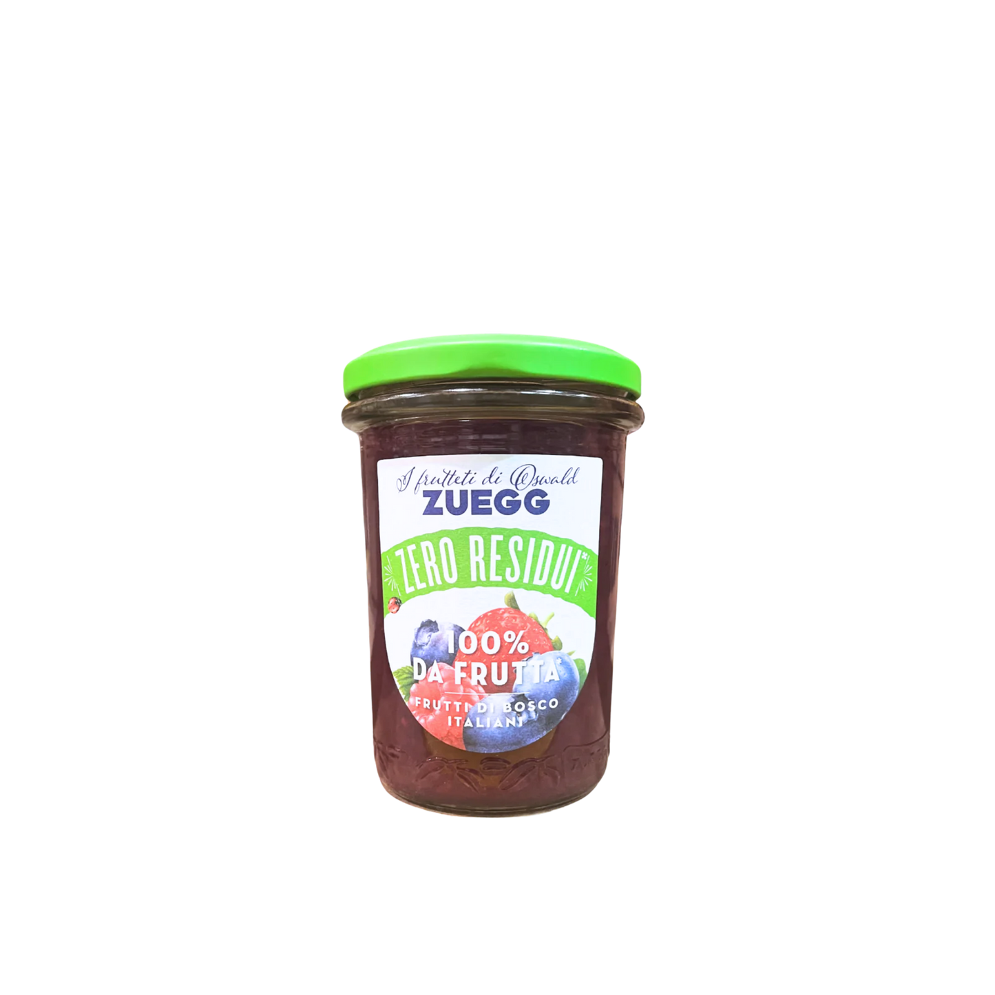 Vasetto di composta di frutti di bosco Zuegg Zero Residui da 230 grammi – selezione Essenza Pisterzi