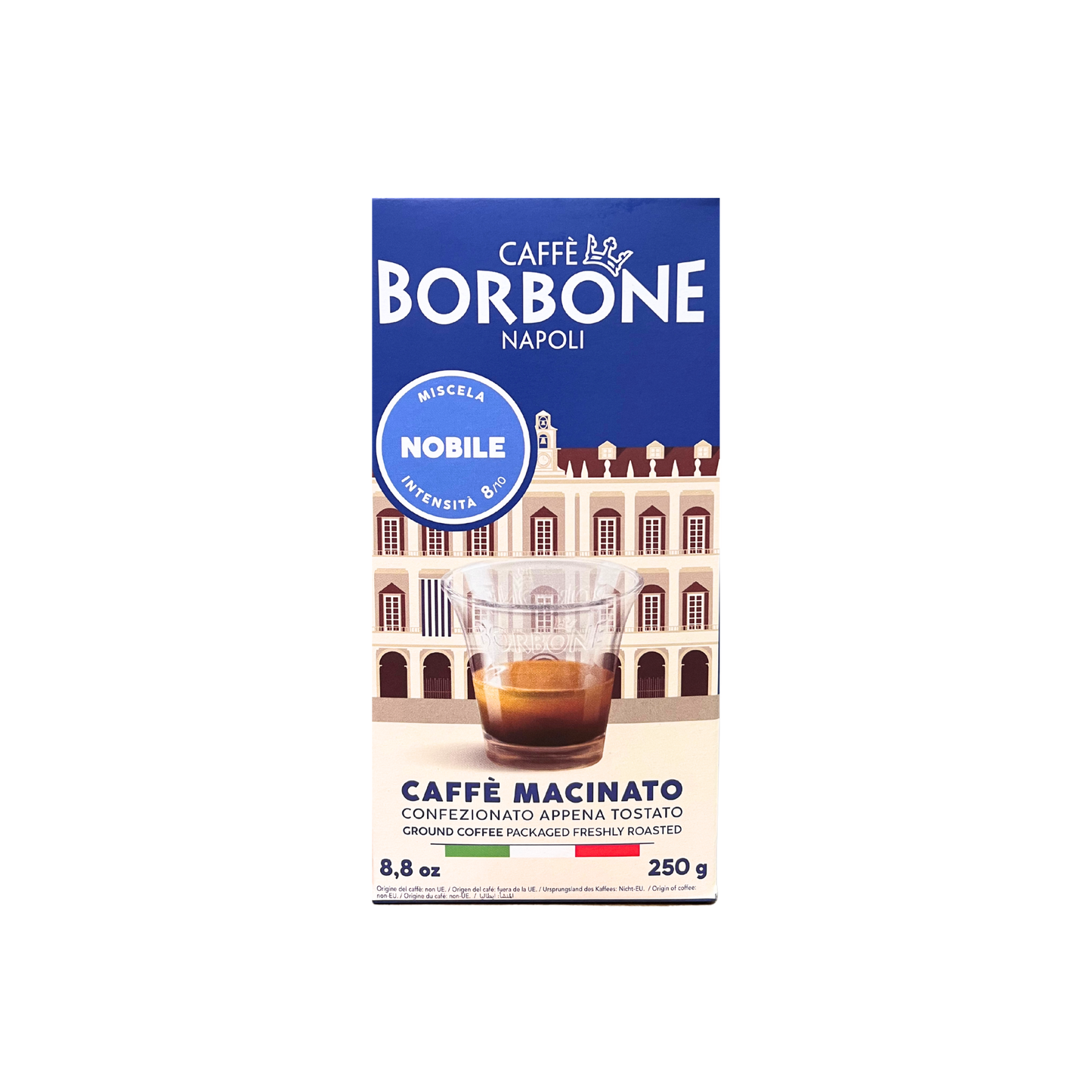 Caffè Borbone Macinato Miscela Nobile 250g appena tostato, aroma intenso