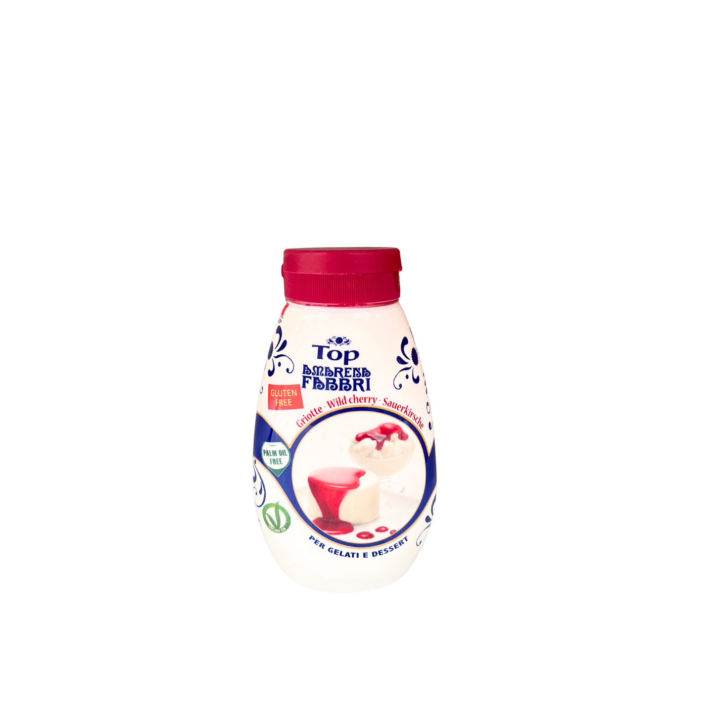 FABBRI Top Royal all'Amarena – Black Cherry Sauce for Desserts and Ice Cream 225 gr.