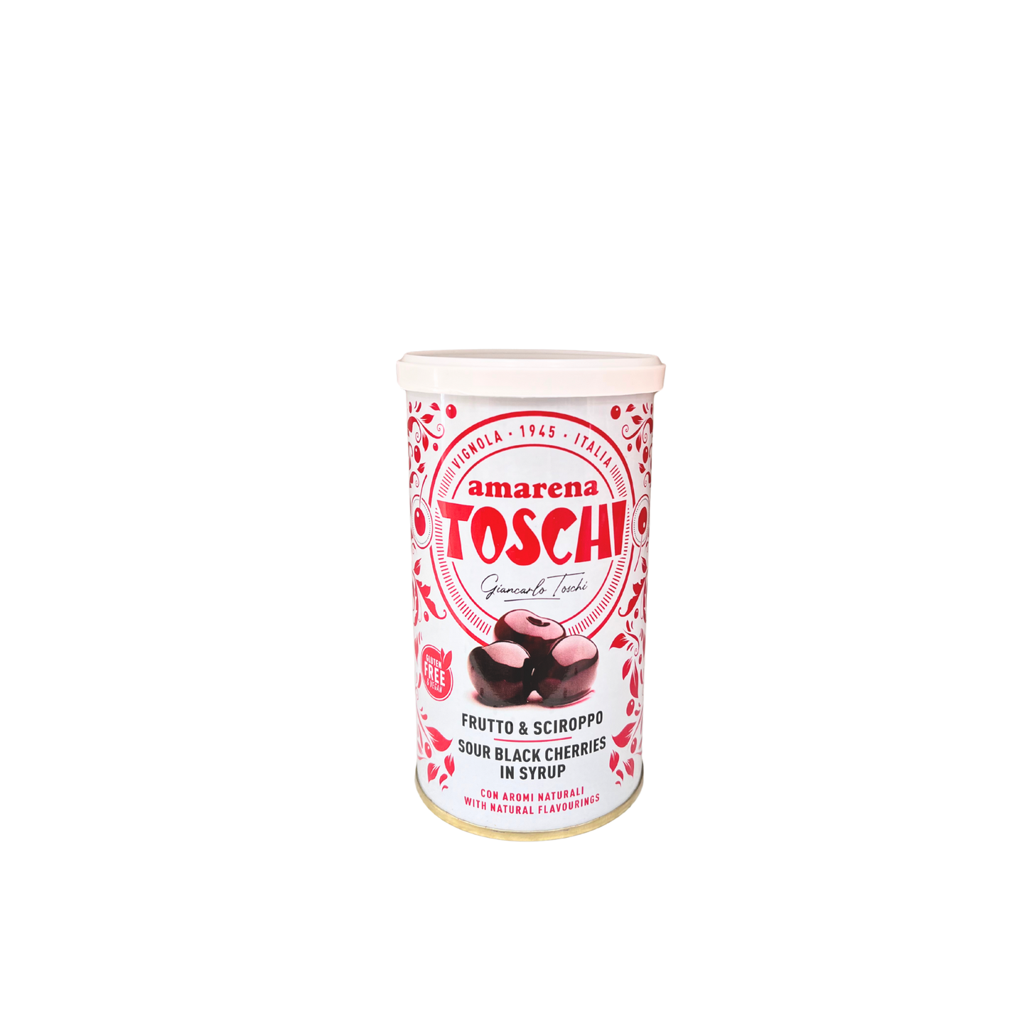 TOSCHI Amarena Fruit & Syrup, Vegan and Gluten Free. 400gr