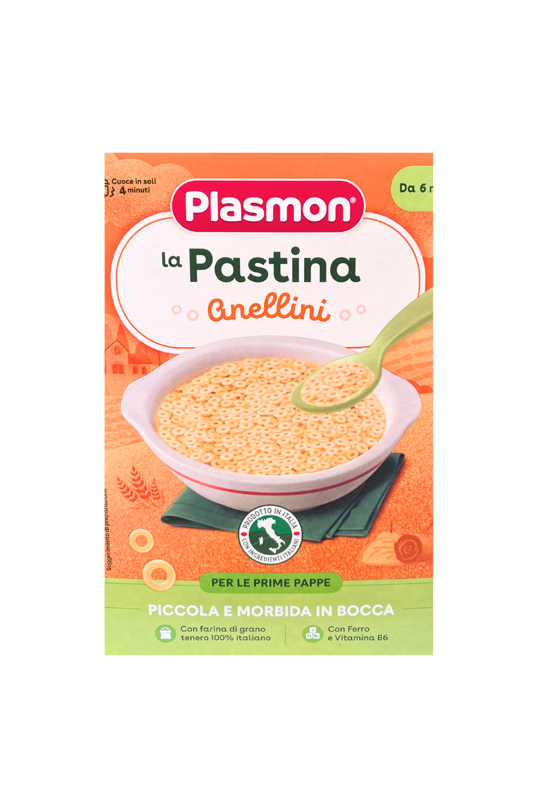 Plasmon Pastina Anellini 300 g – pastina per bambini piccoli a base di grano italiano