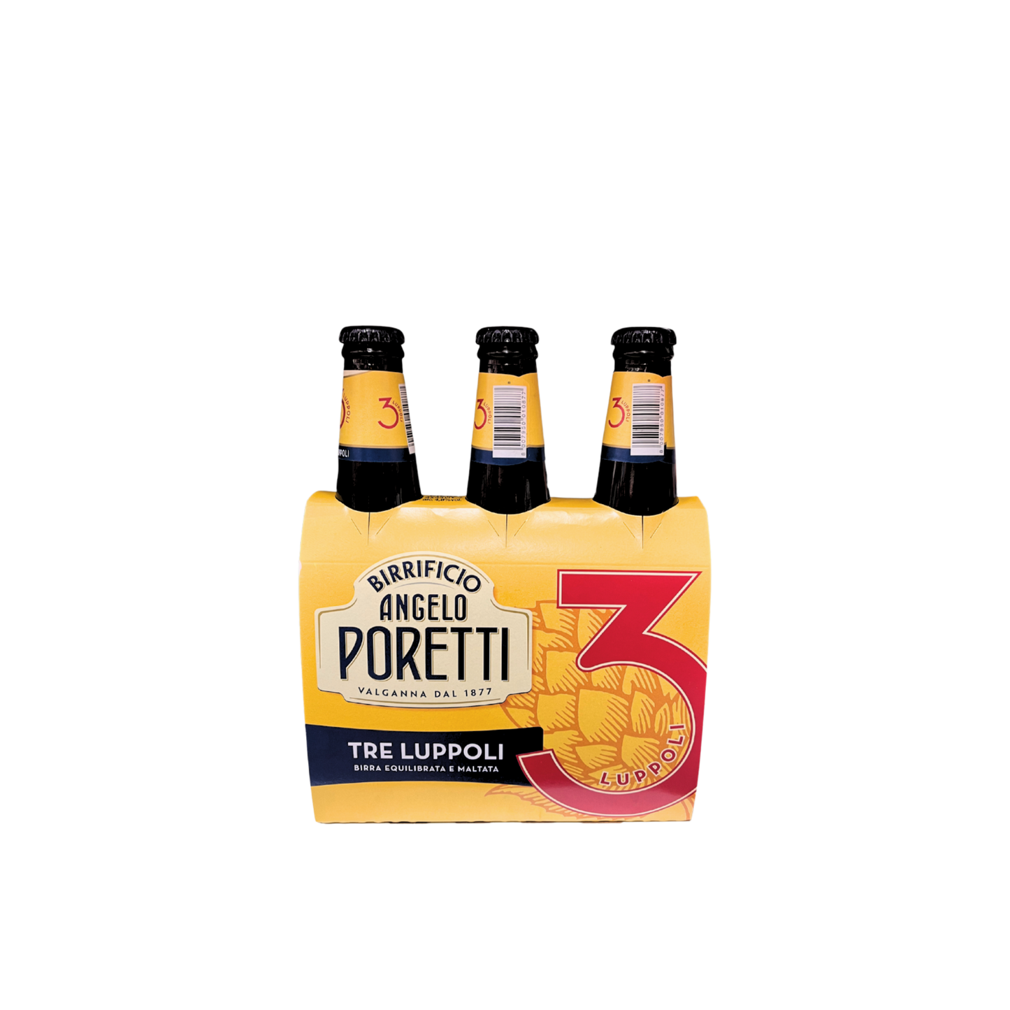 Birrificio Angelo Poretti Tre Luppoli Balanced and malty beer (3x33cl)