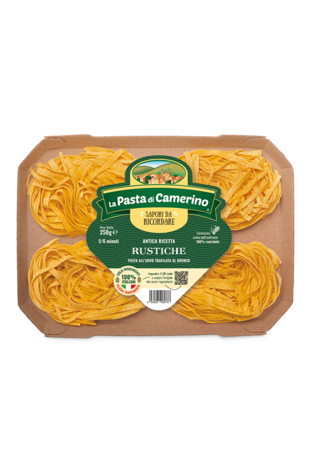 LA PASTA DI CAMERINO Rustiche all'uovo, 250gr.