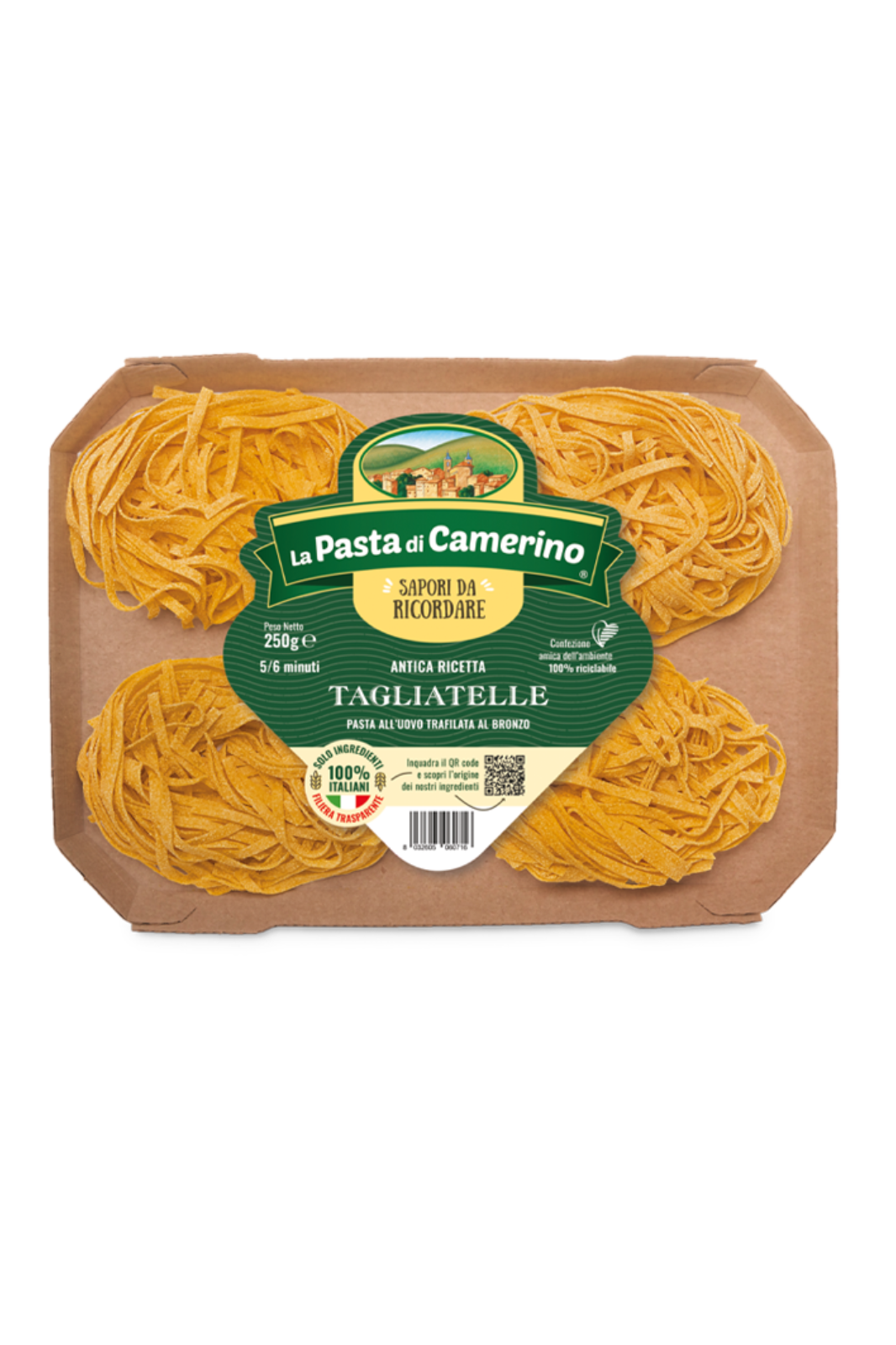 CAMERINO PASTA Egg Tagliatelle, 250gr.