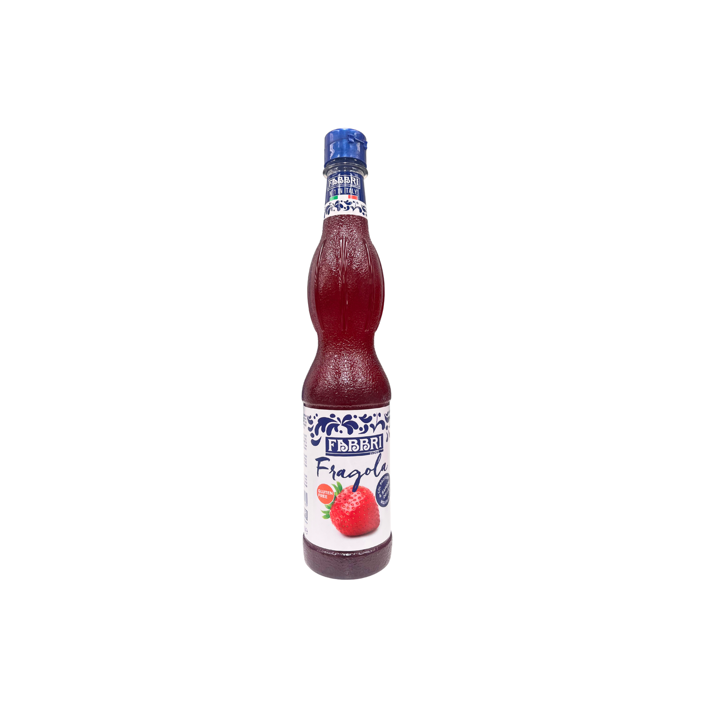 Bottiglia di Sciroppo Fabbri alla Fragola da 560ml – disponibile su Essenza Pisterzi