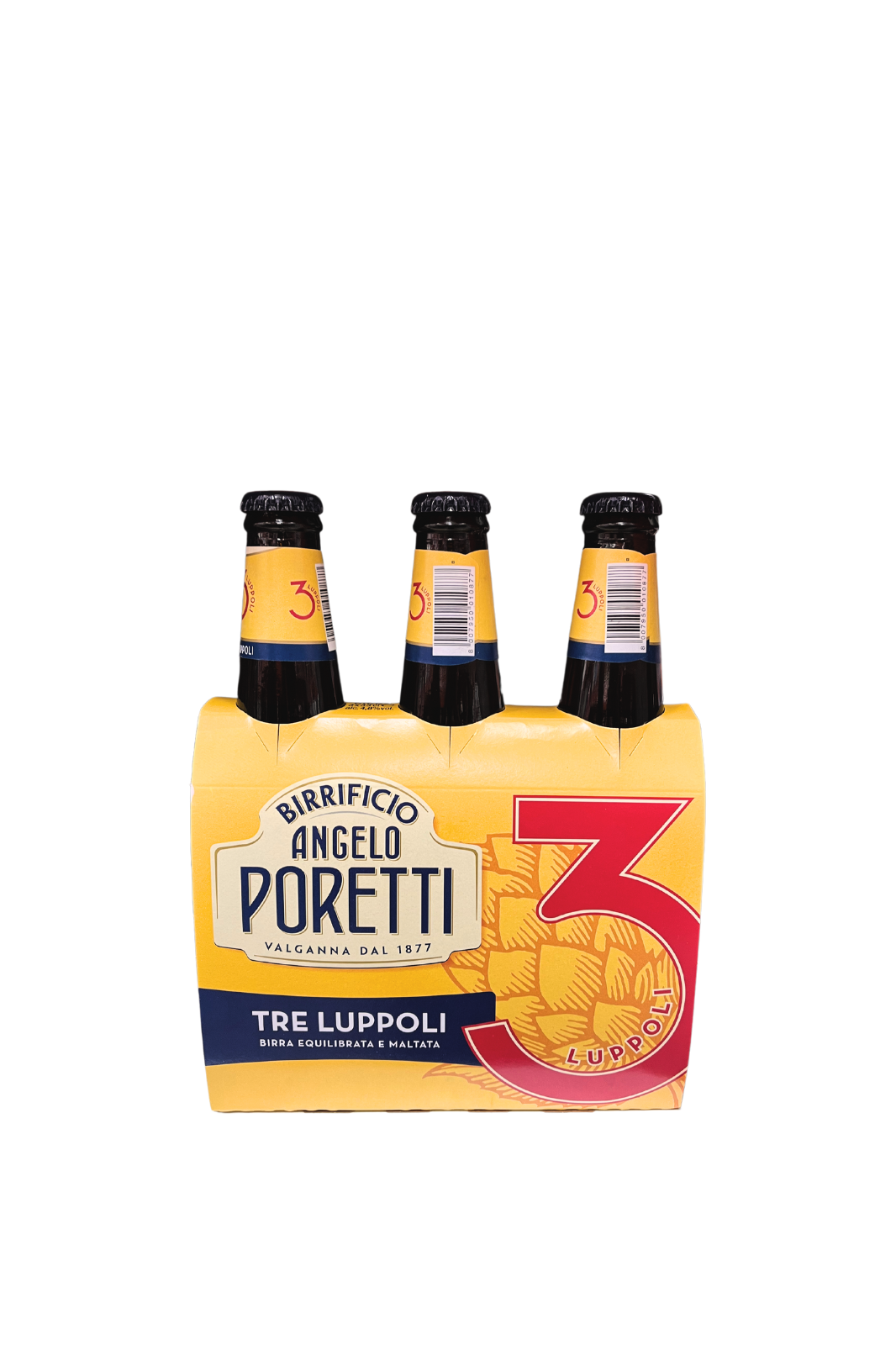 Birrificio Angelo Poretti Tre Luppoli Balanced and malty beer (3x33cl)