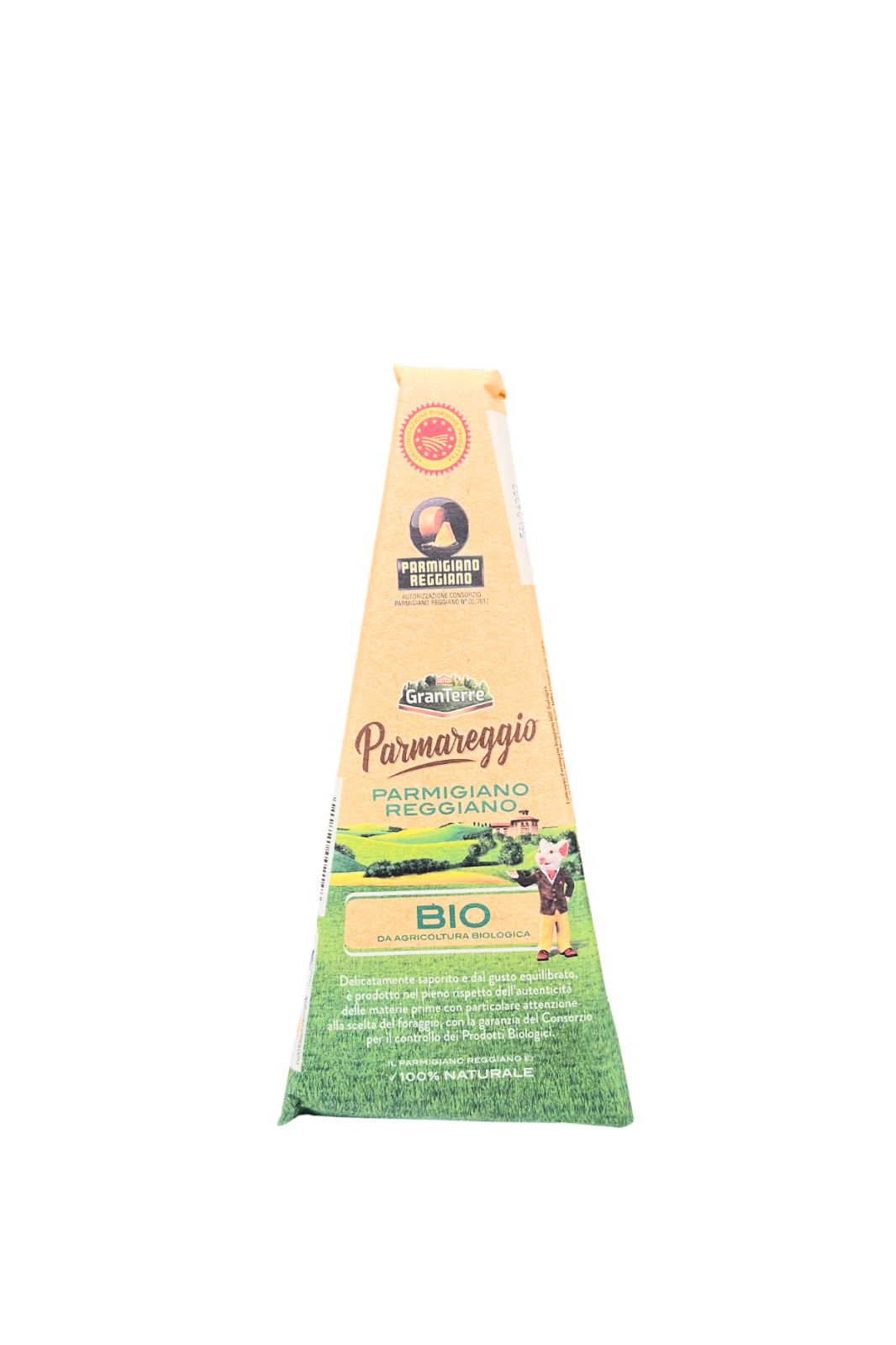 Parmigiano Reggiano Gran terre da agricoltura biologica, 100% Naturale BIO