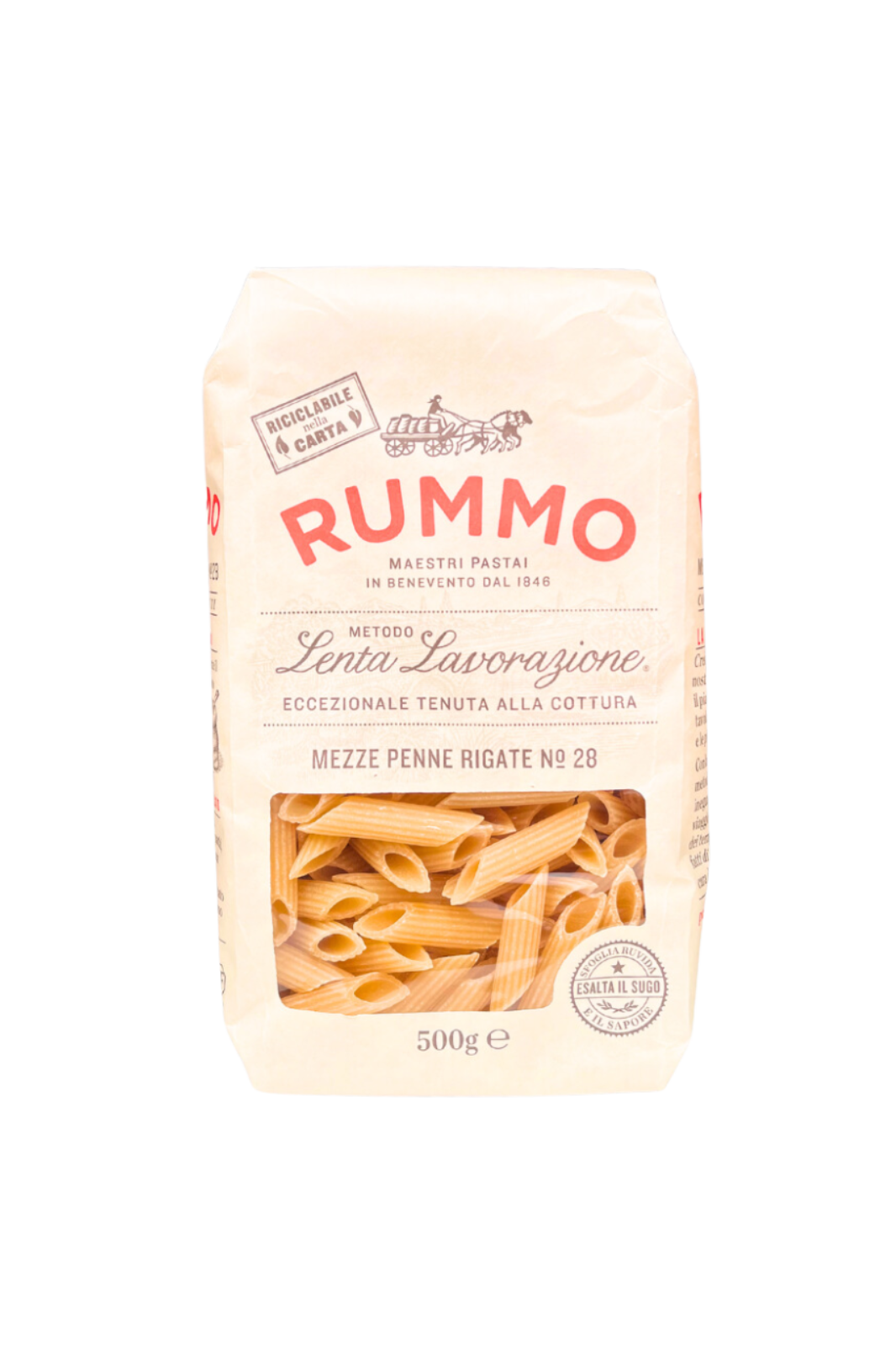 RUMMO Mezze Penne Rigate, 500gr.