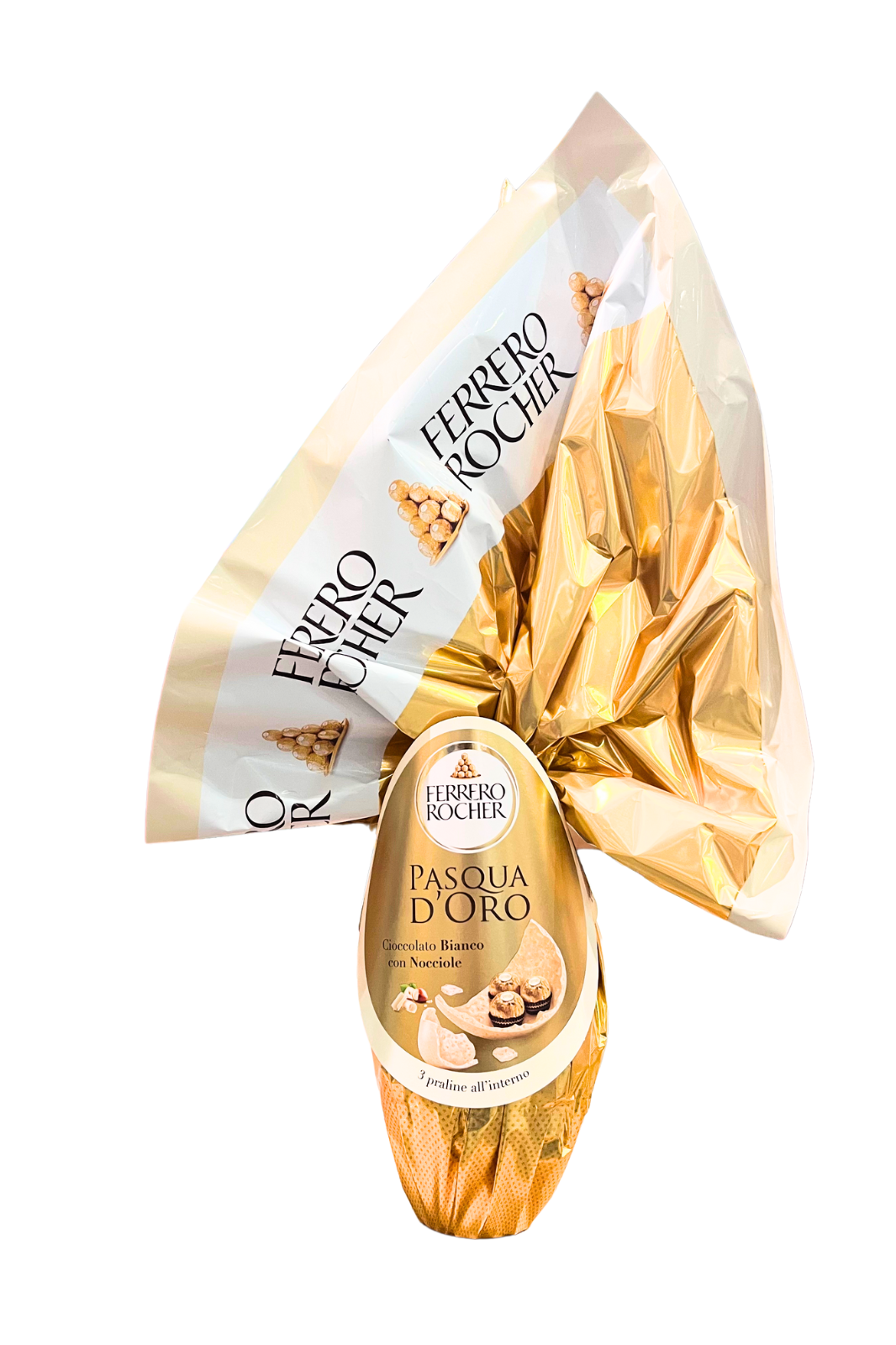 FERRERO ROCHER Golden Easter White Chocolate with Hazelnuts, 212gr.