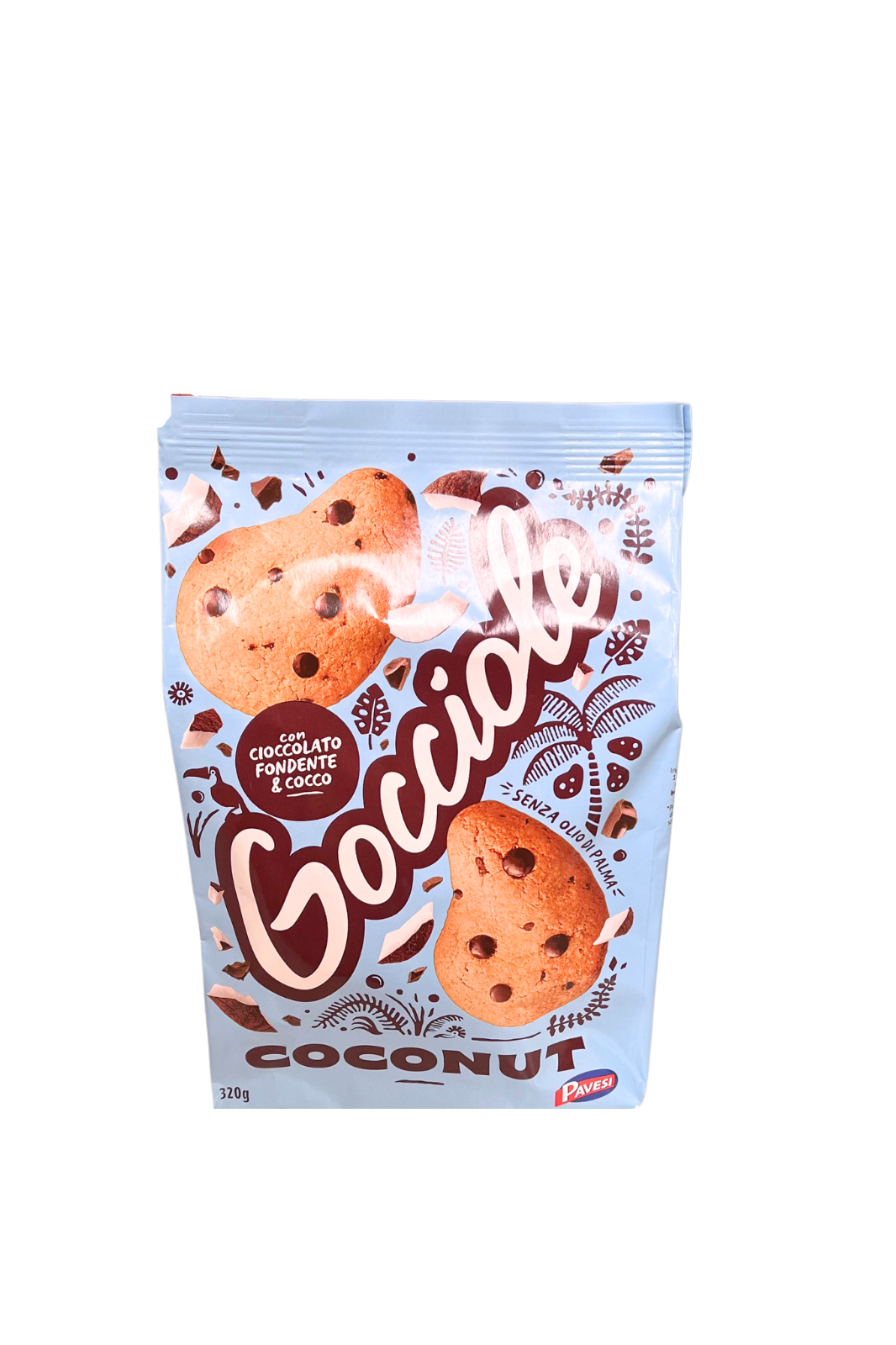 Pavesi Gocciole con cioccolato fondente e cocco 320g