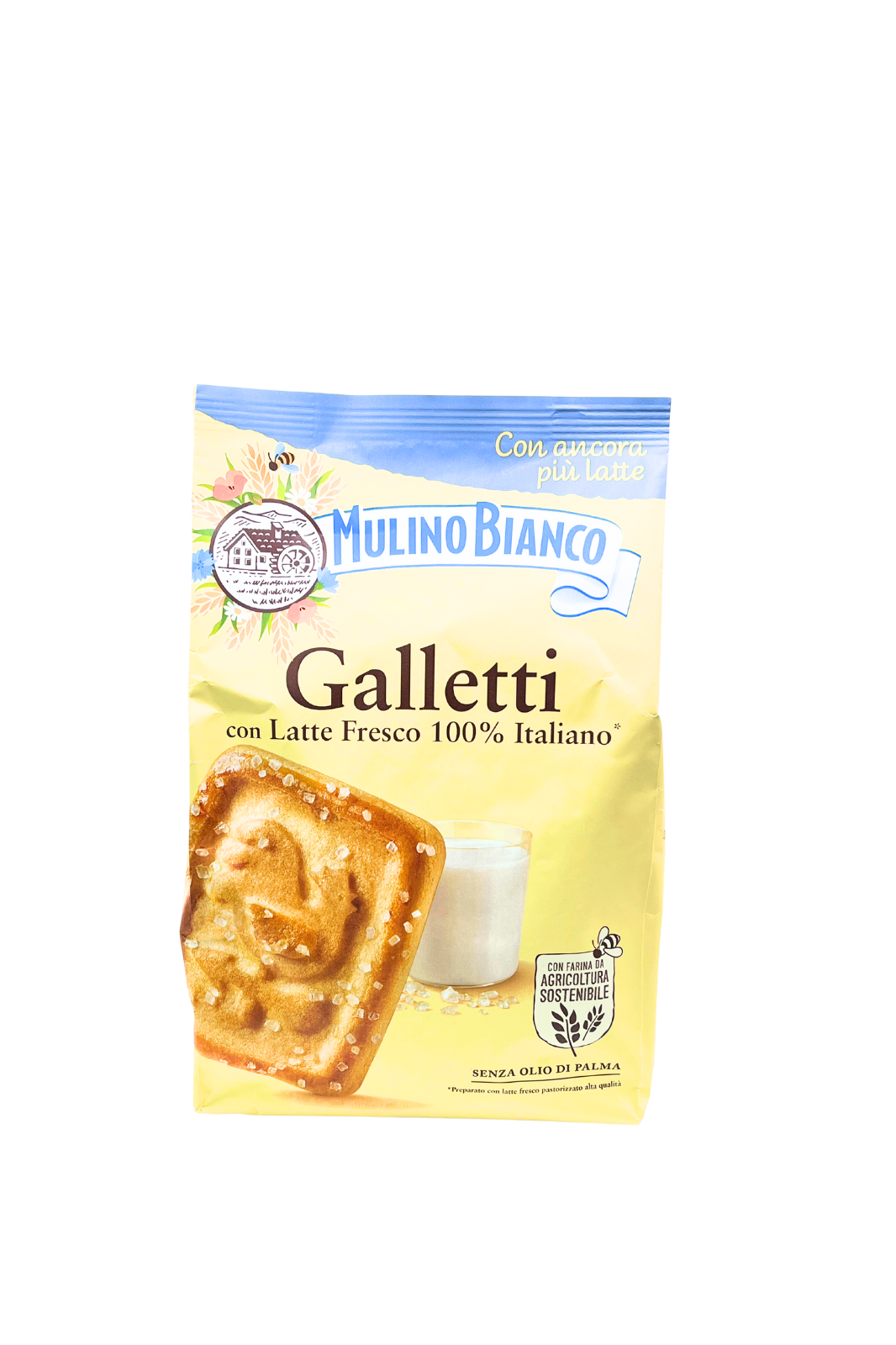Mulino Bianco Galletti with 100% Italian fresh milk