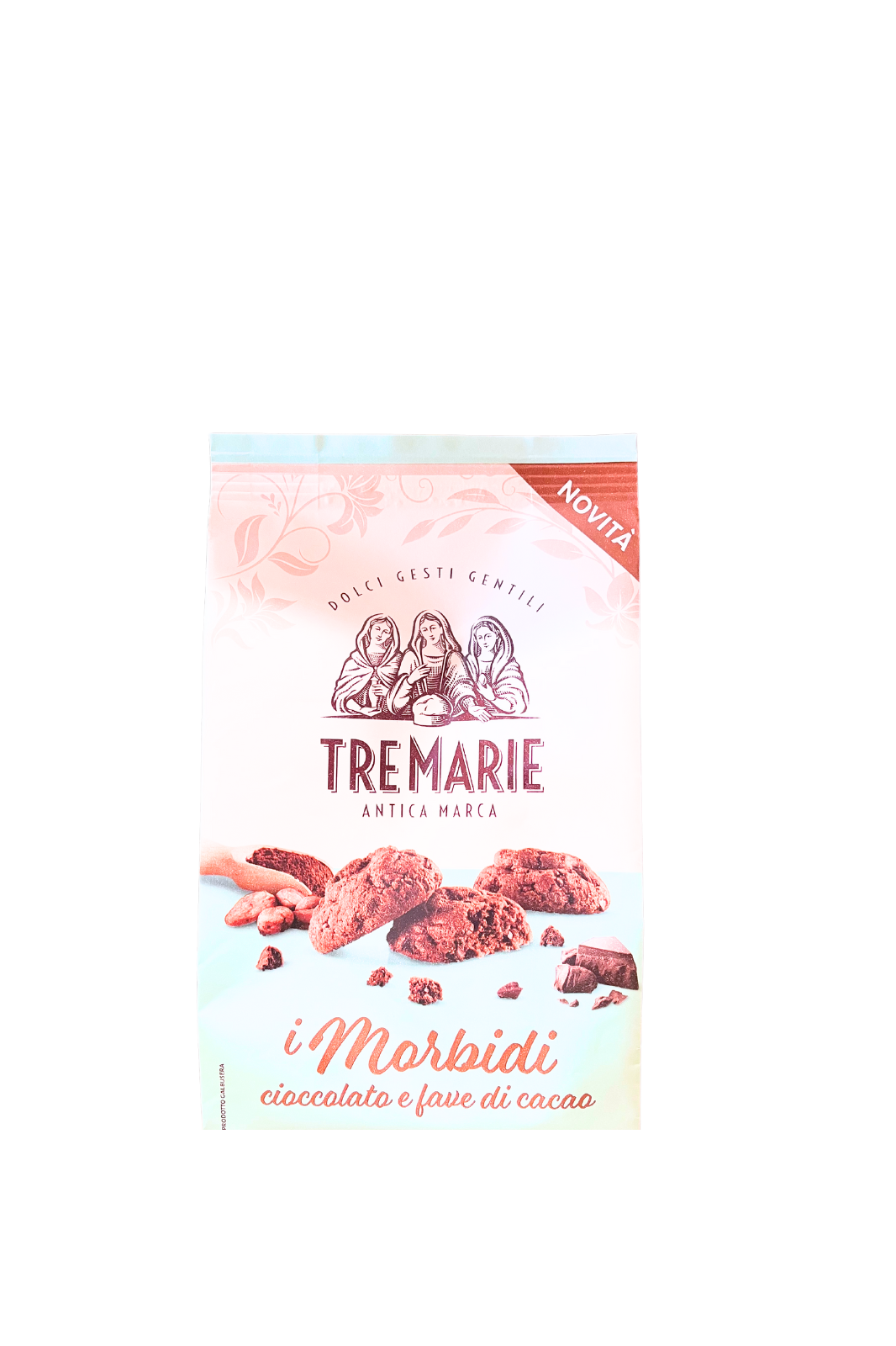 Tre Marie Biscotti Morbidi con cioccolato e fave di Cacao. 300g