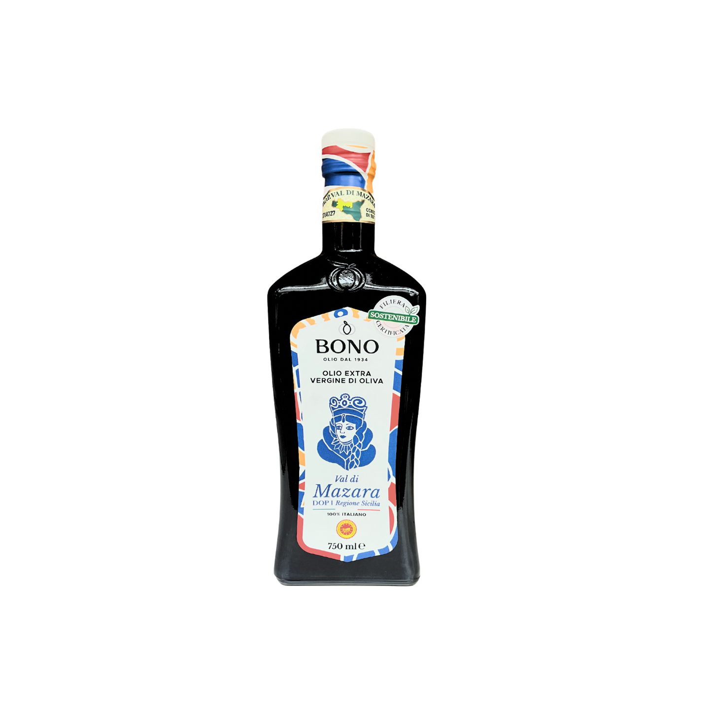 BONO Olio Extra vergine d'Oliva DOP, Regione SICILIA. 750ml