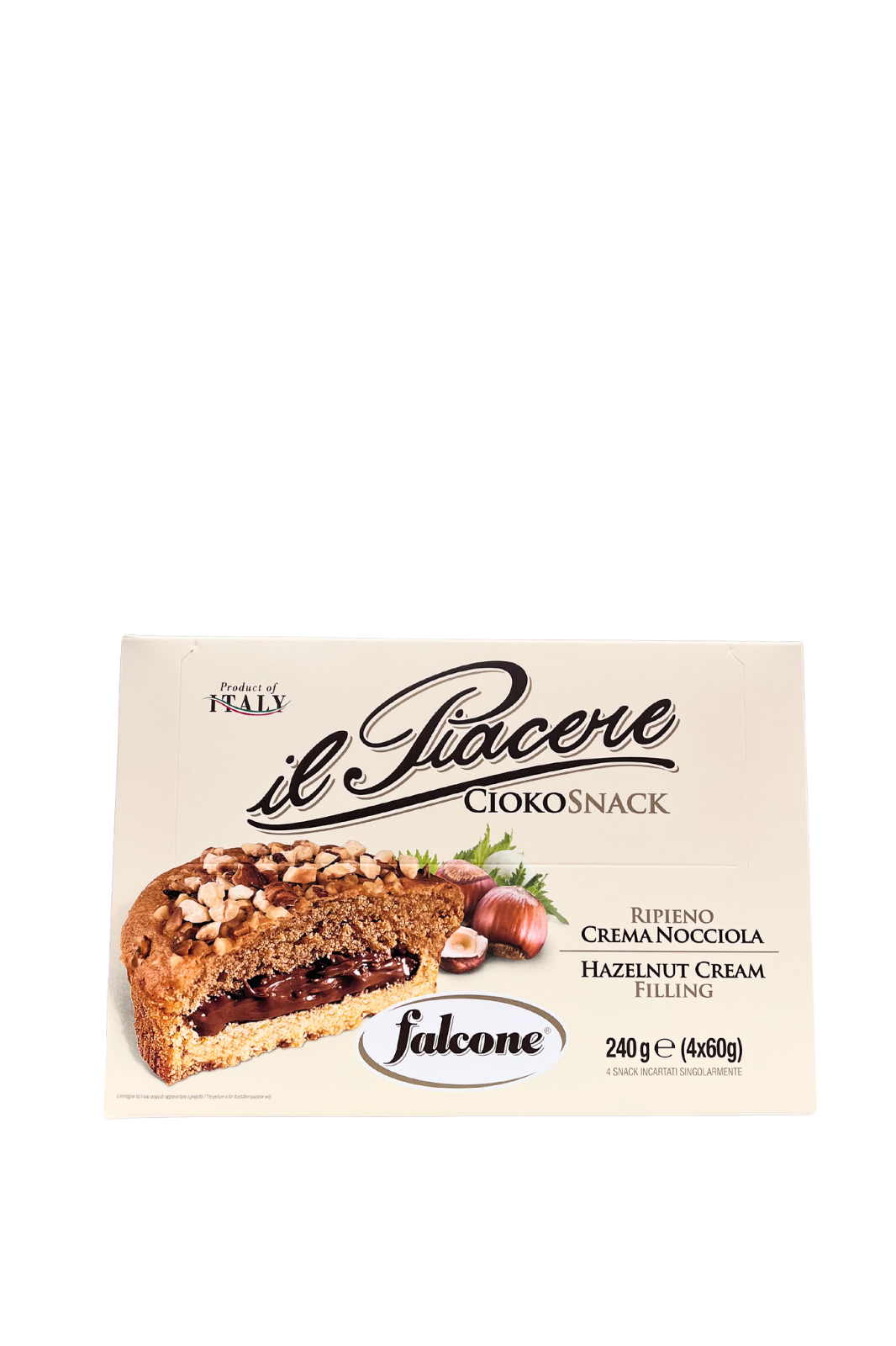 Falcone Dolce ripieno di Cremanocciola (4x60g)