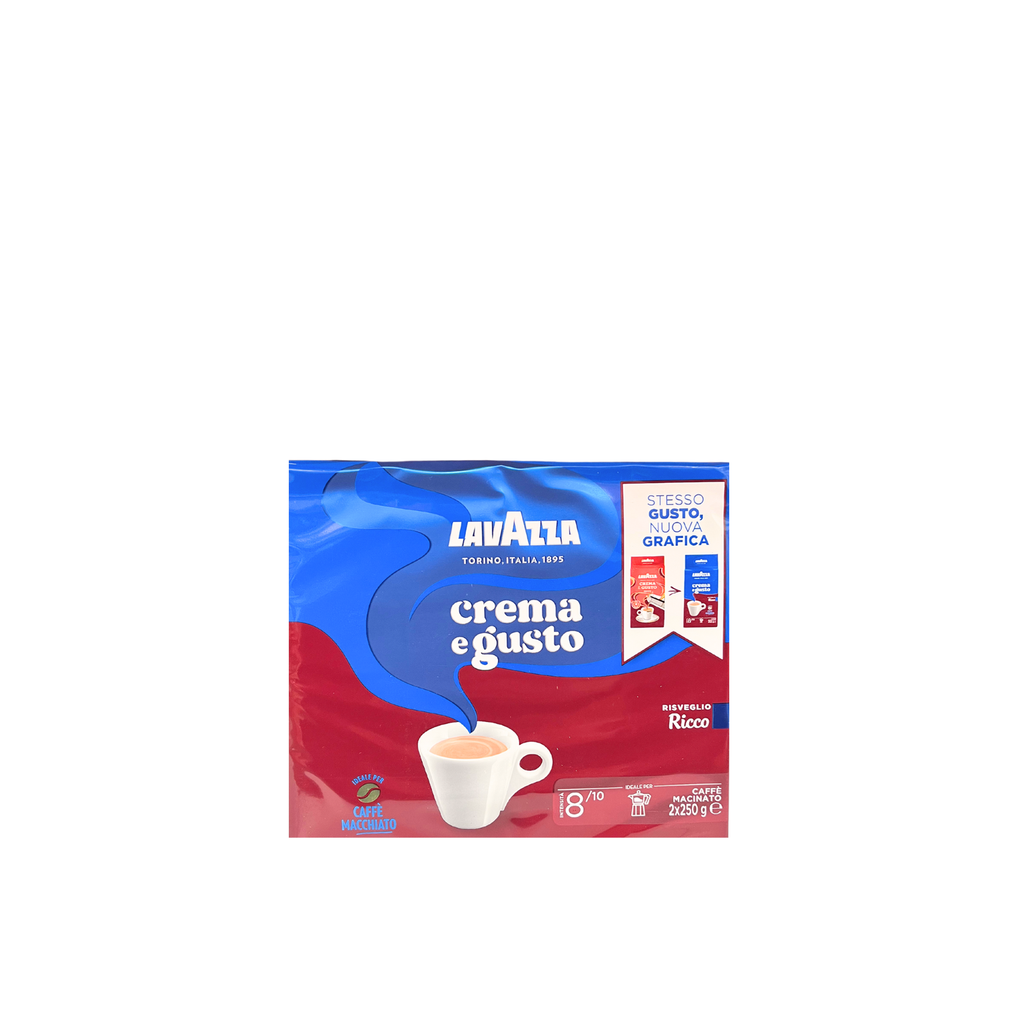 Lavazza Caffè Crema e Gusto, Classico (2x250g)
