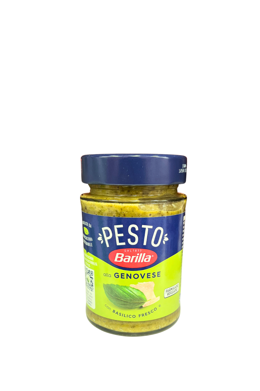 Barilla Pesto alla Genovese con basilico fresco 190gr, salsa tradizionale italiana dal sapore autentico, perfetta per condire pasta e piatti mediterranei