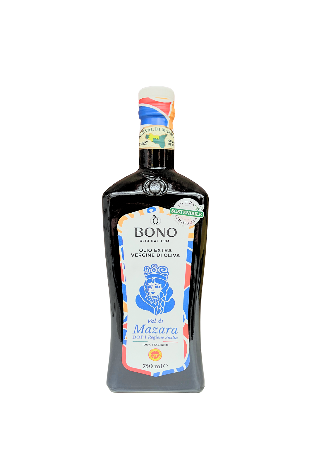 BONO Olio Extra vergine d'Oliva DOP, Regione SICILIA. 750ml