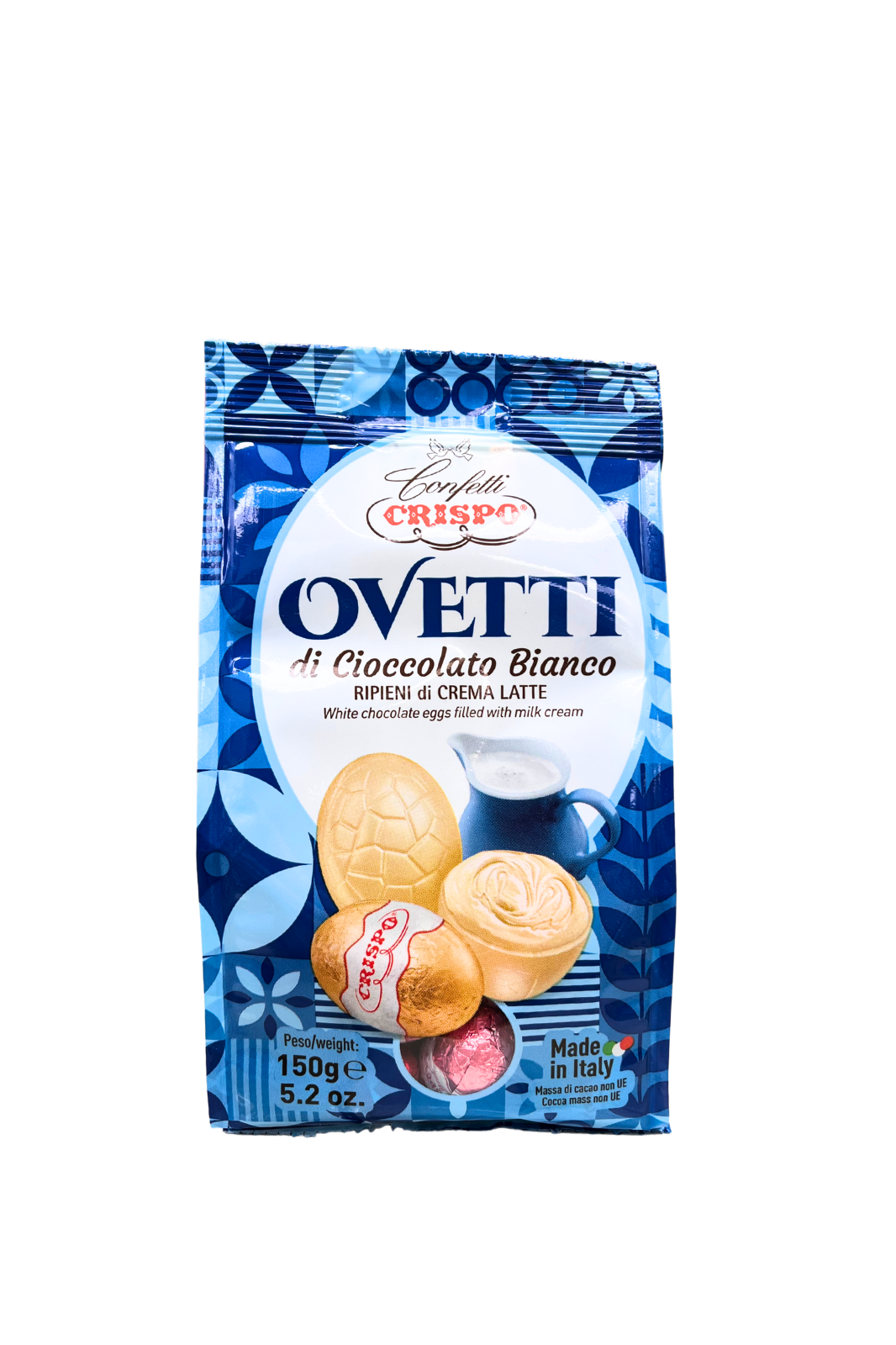 CRISPO White Chocolate Eggs, 150gr.