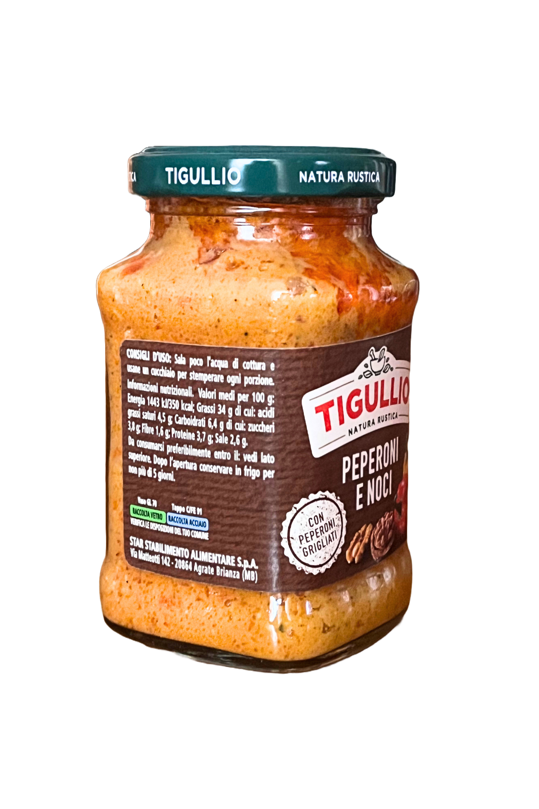 TIGULLIO Pesto di Peperoni e Noci, 185gr.