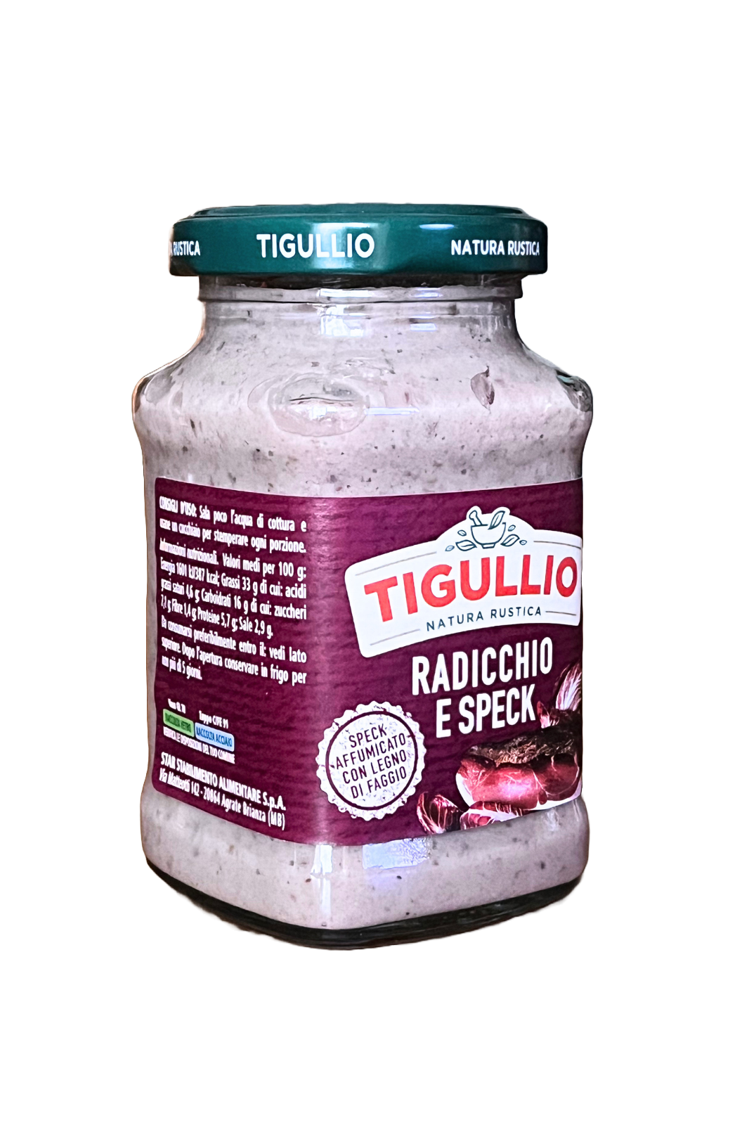 TIGULLIO Radicchio and Speck Pesto, 185gr.
