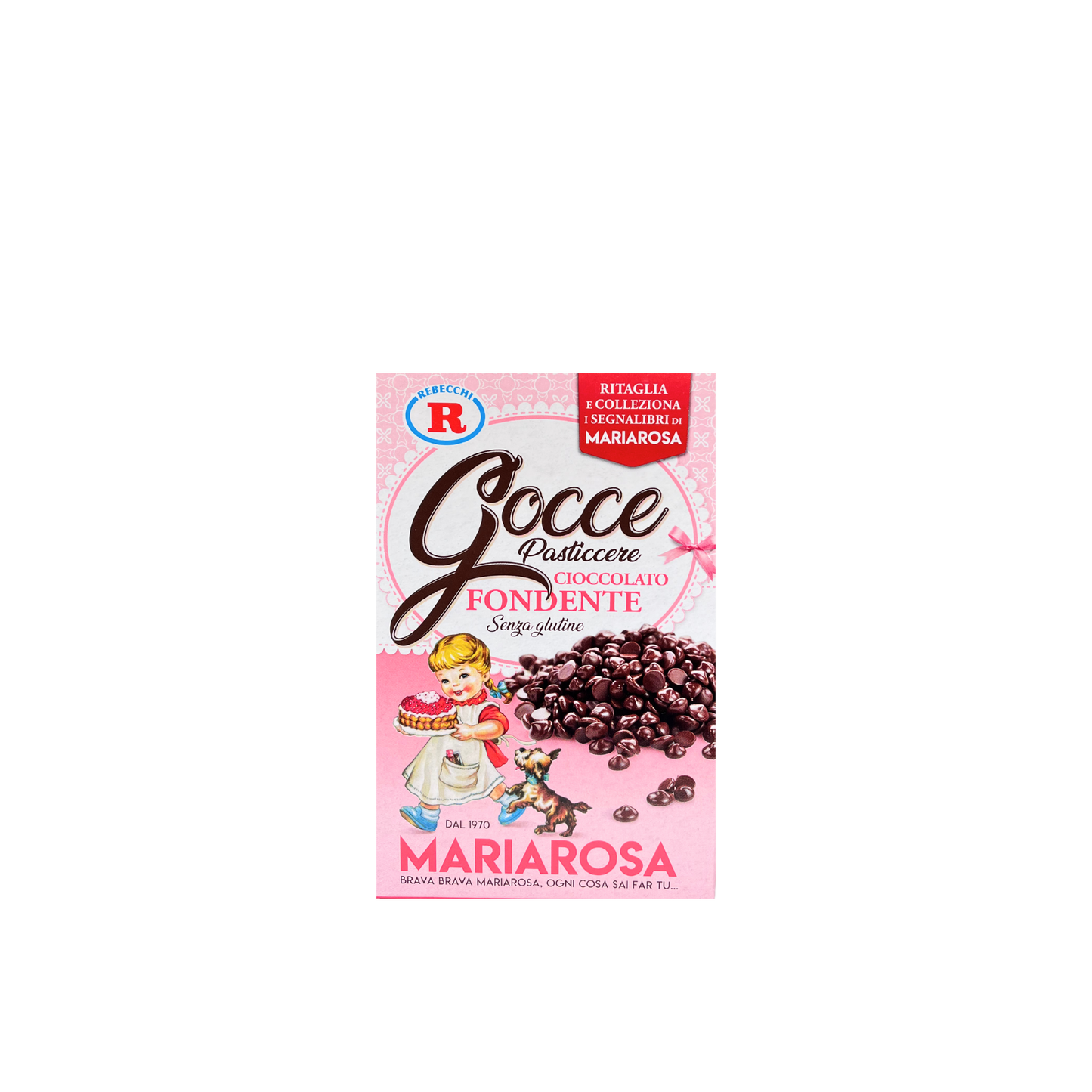 REBECCHI Gluten Free Dark Chocolate Drops, 125gr.