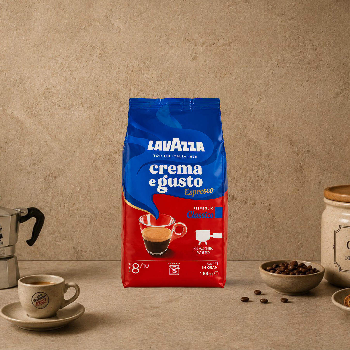 LAVAZZA Crema e Gusto Caffè in Grani, 1kg.