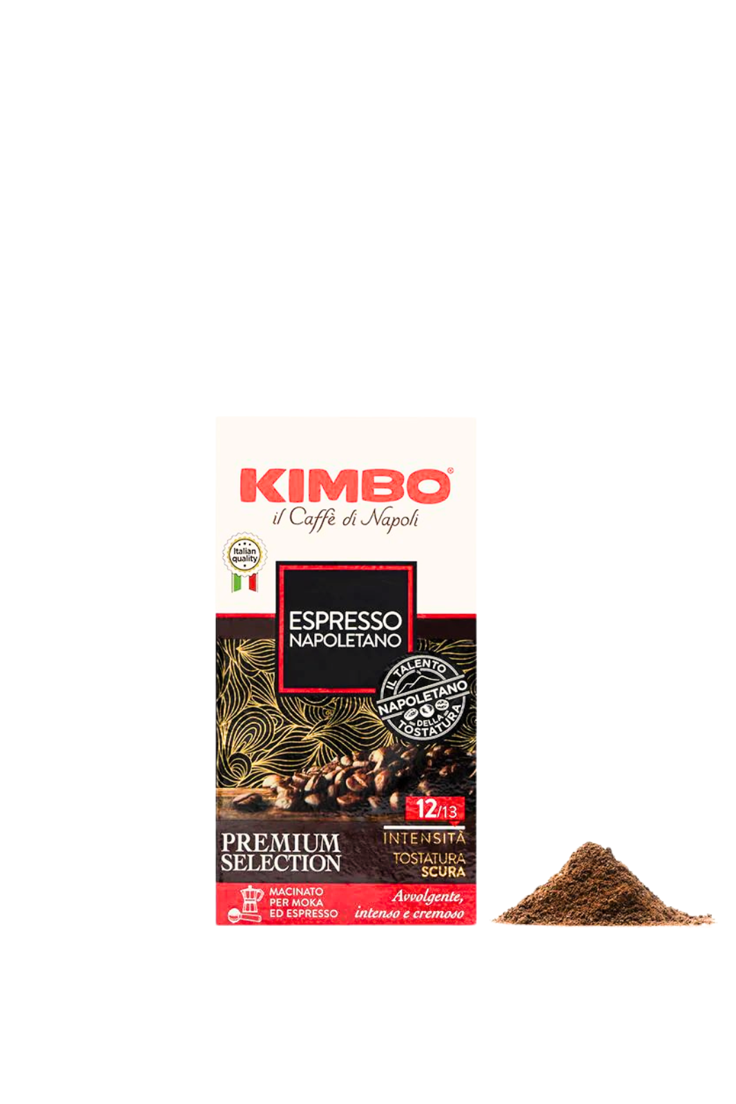Kimbo Caffè di Napoli, Dunkel gerösteter Espresso Premium Selection 250g