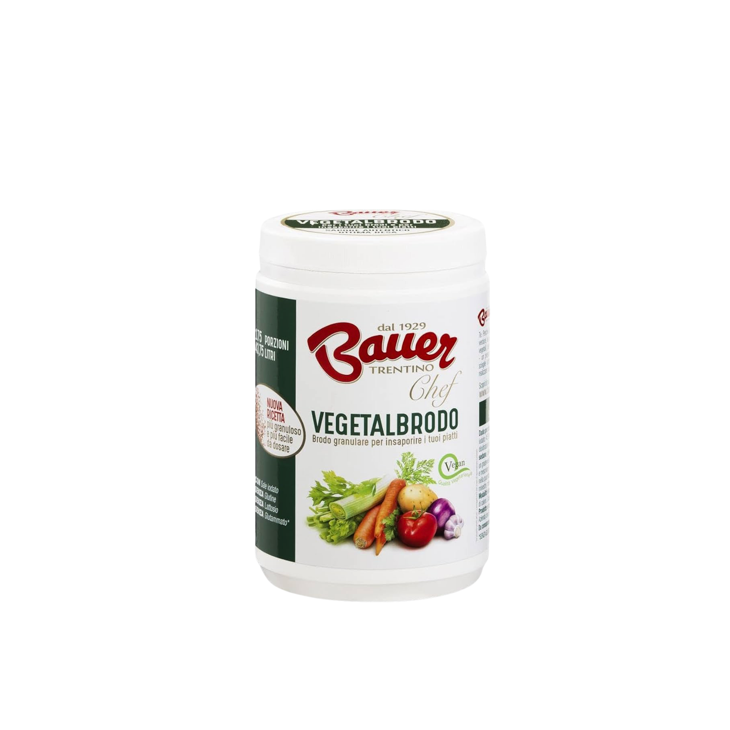 BAUER Brodo Granulare Vegetale 700g spedizione in tutta europa