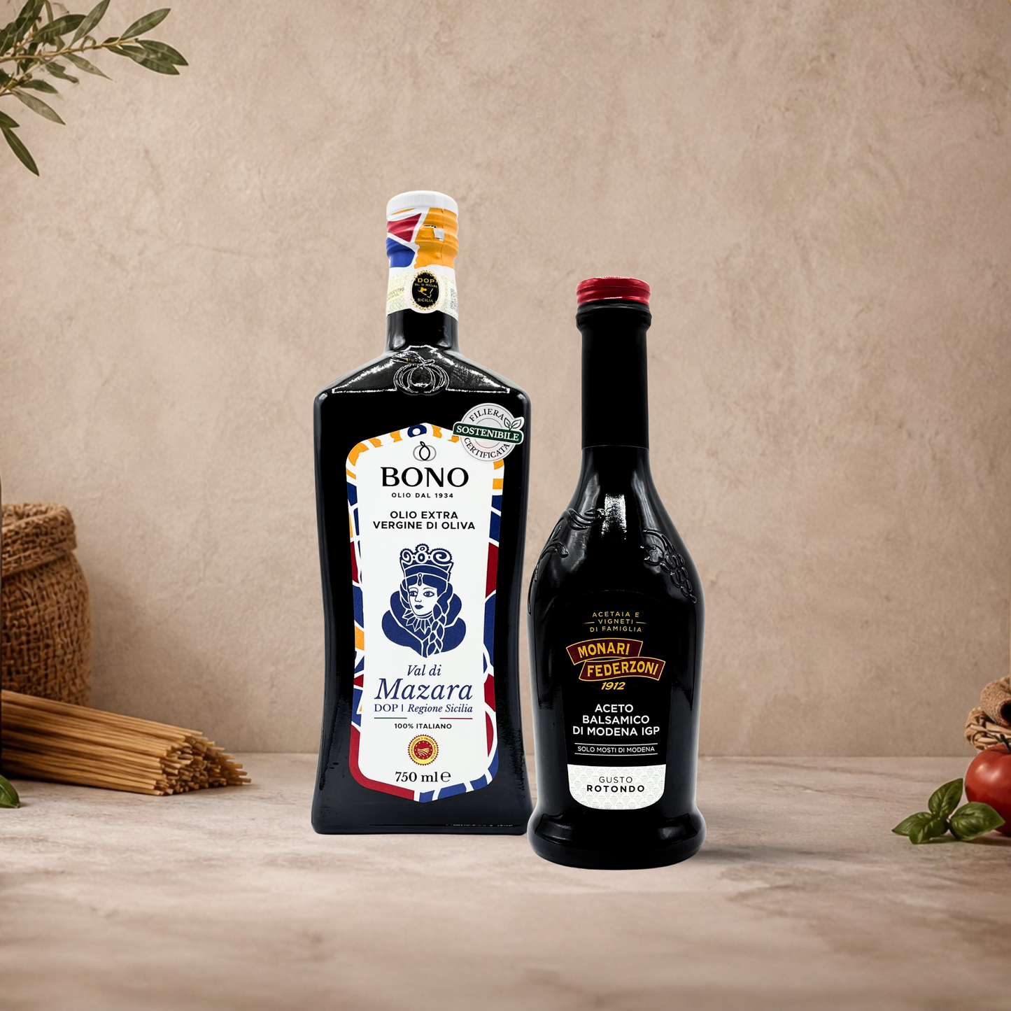 Olivenöl & Balsamico Geschenkset | Essentielle Zutaten für italienisches Salatdressing