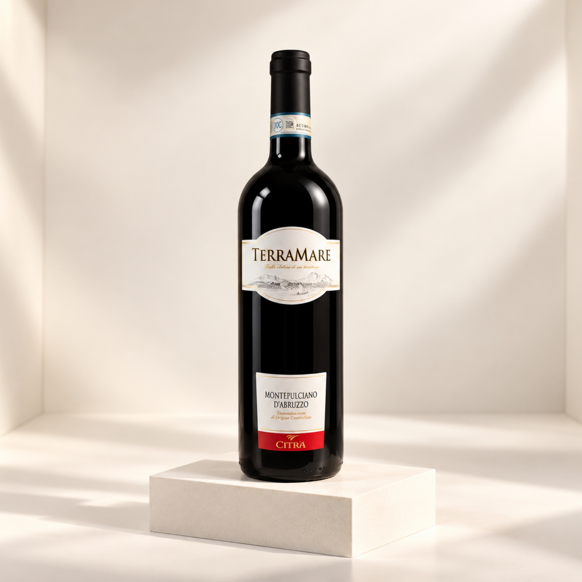 CITRA TerraMare Montepulciano d'Abruzzo DOC 75cl - Bottiglia di vino rosso corposo e armonioso
