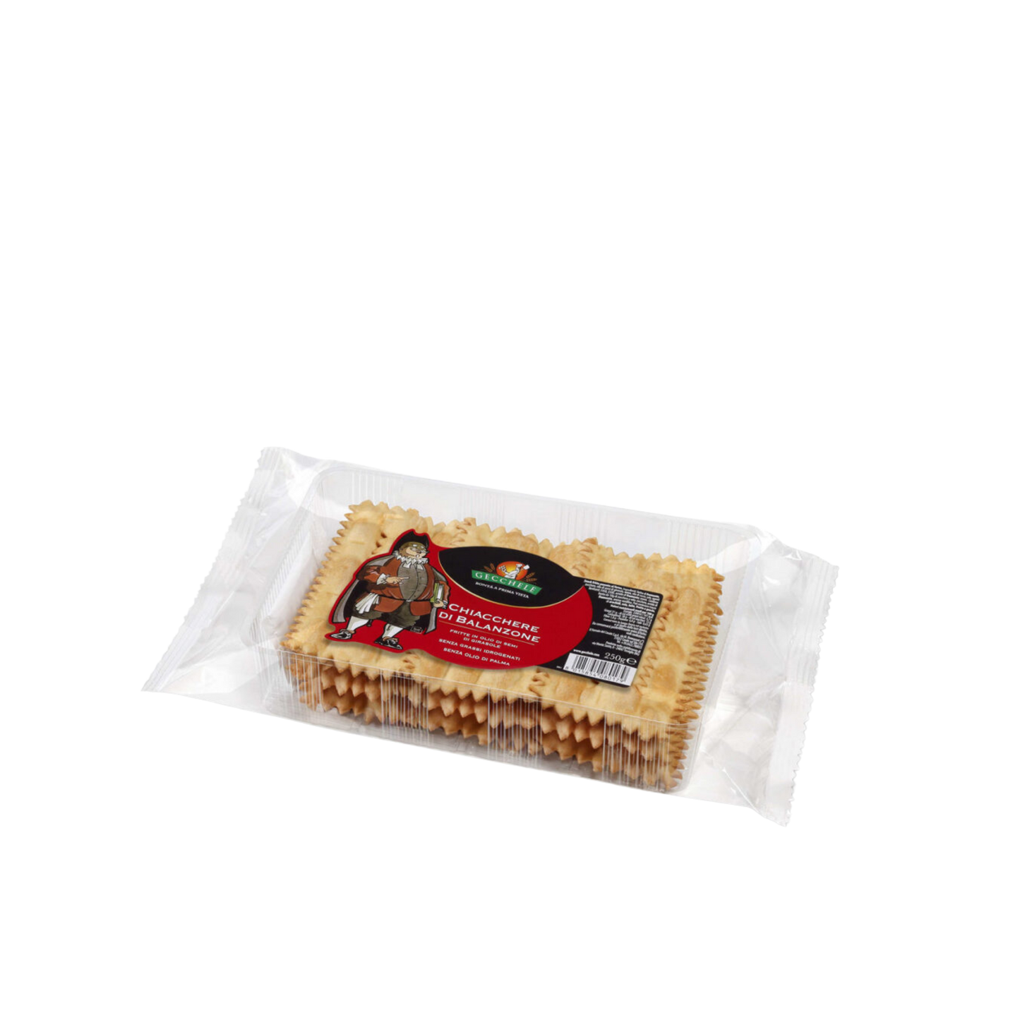 Chiacchiere di Balanzone Gecchele dolci italiani croccanti 250 g