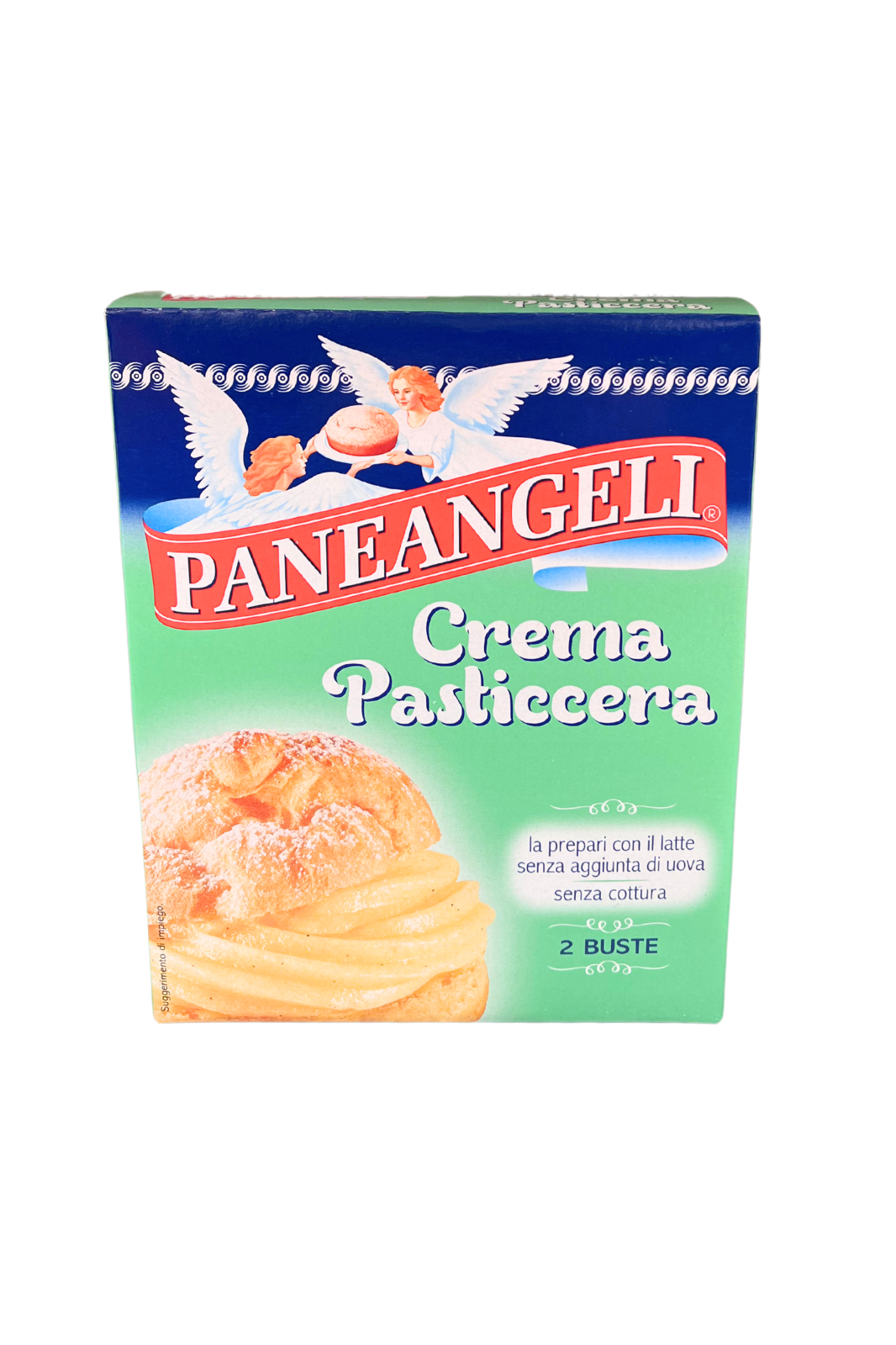 PANEANGELI Crema Pasticcera (2 bustine) – crema vellutata e delicata per farcire torte, crostate e dolci al cucchiaio