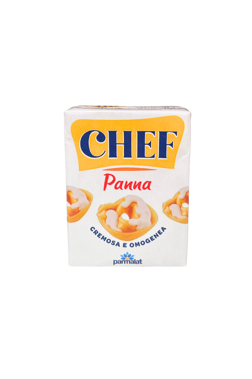 Confezione di Panna Chef Parmalat 200ml, ideale per primi piatti e salse cremos