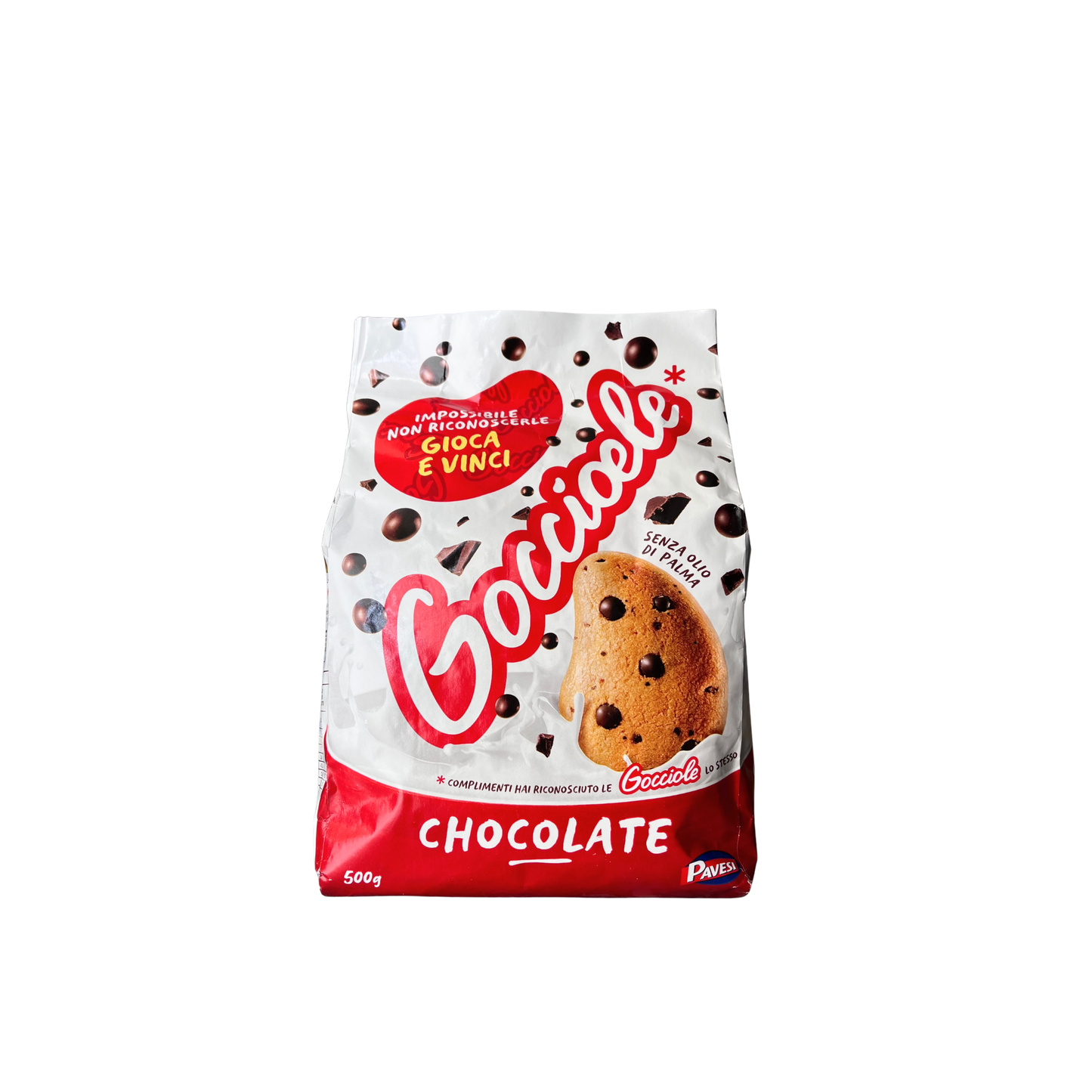 PAVESI Gocciole Classiche Chocolate Chip Cookies 500g | Italian Biscuits