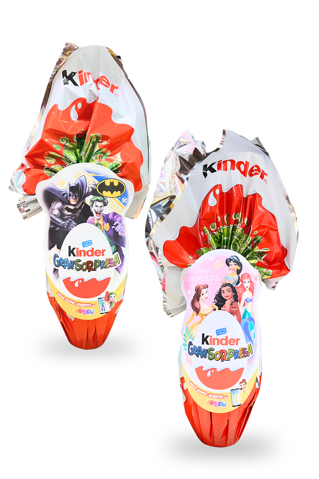 KINDER Uova di Pasqua Gran Sorpresa (X2) Princess & Batman, Special Promo.