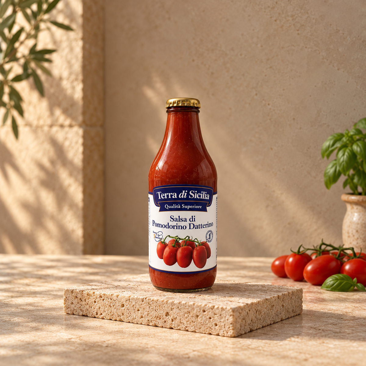 TERRA DI SICILIA Salsa di Pomodoro Datterino, 330gr.