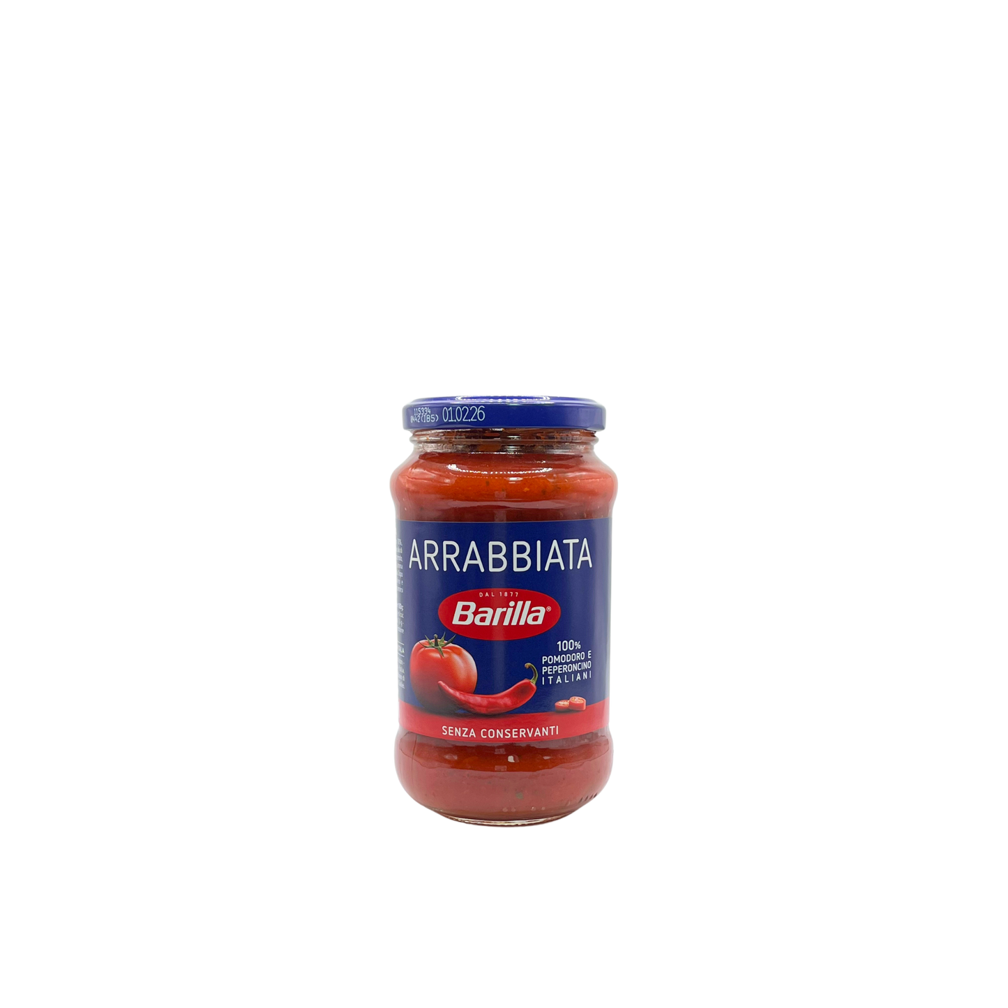 Barattolo da 400g di sugo Barilla all’Arrabbiata – disponibile su Essenza Pisterzi