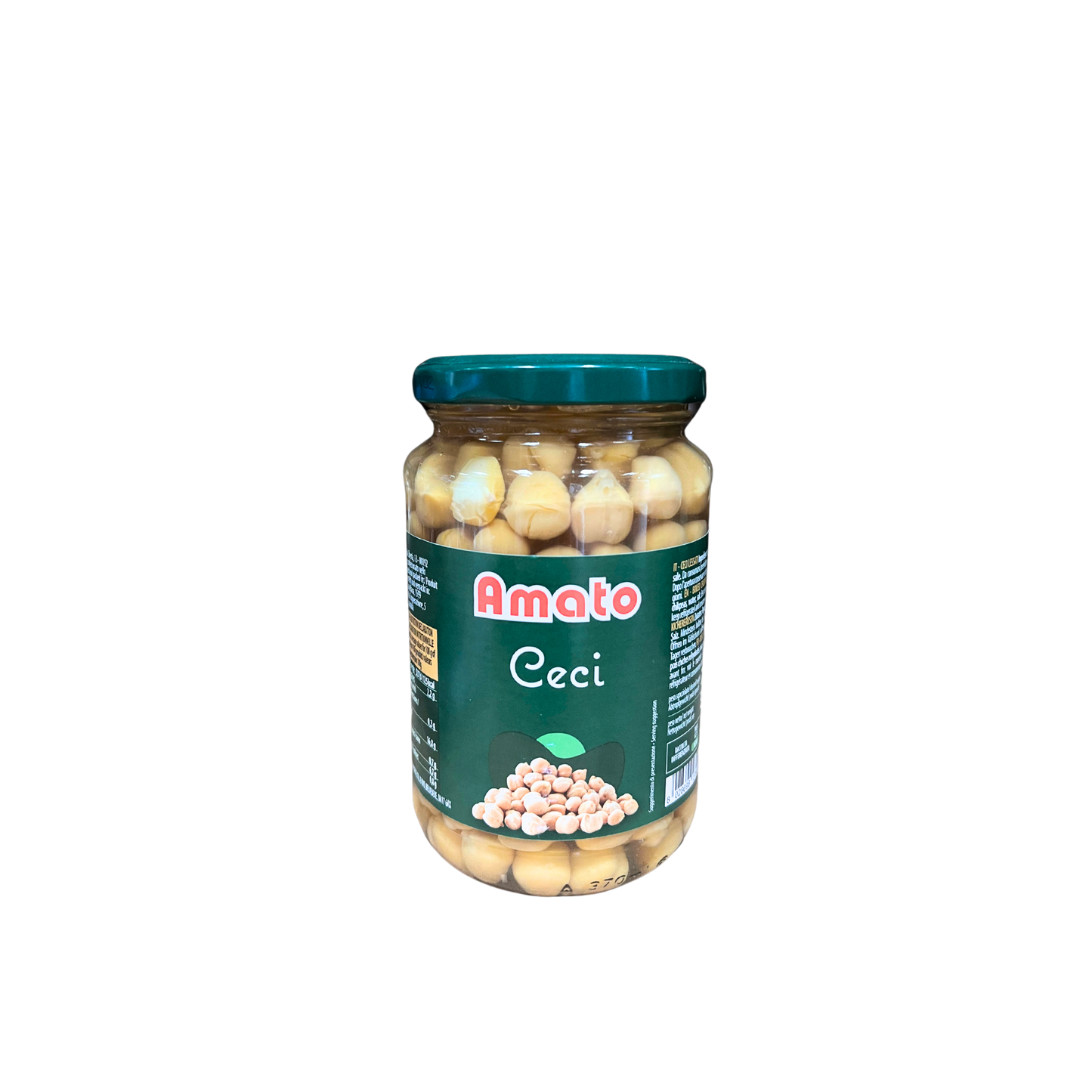 AMATO Ceci 350g - Barattolo di ceci teneri e pronti all’uso