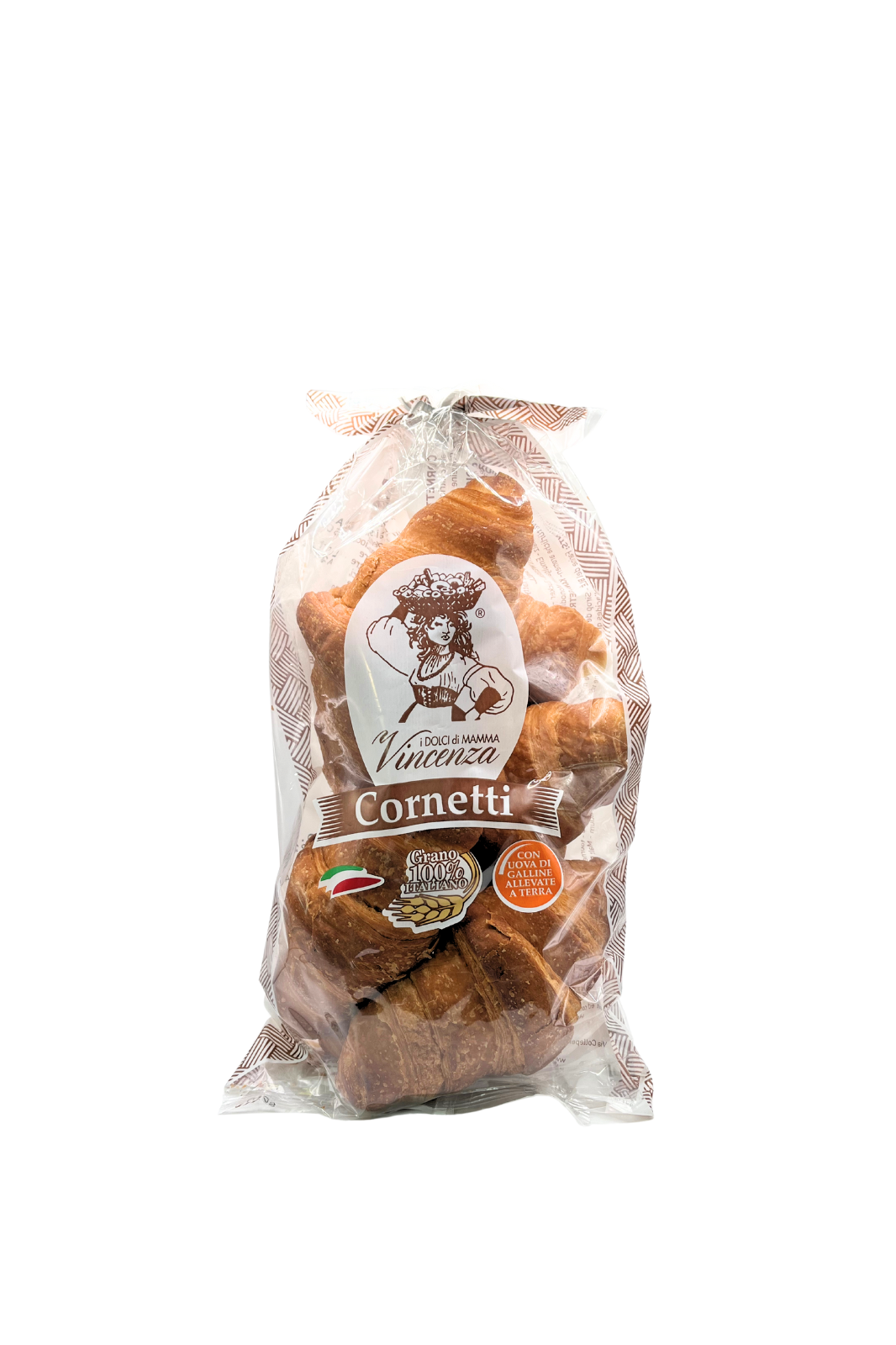 "Cornetti classici Mamma Vincenza 240g – 100% grano italiano, soffici e fragranti su Essenza Pisterzi"
