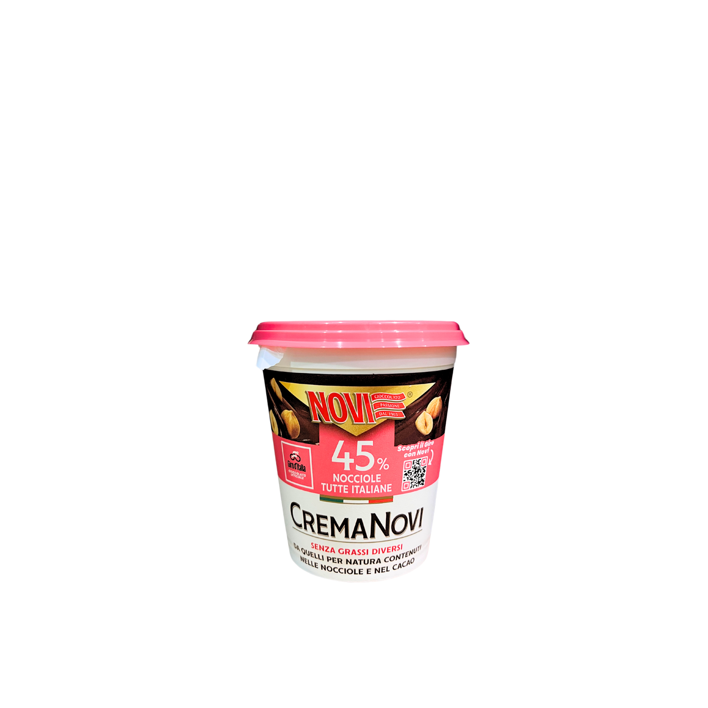 NOVI Crema Spalmabile 200g con 45% nocciole italiane - Vasetto di crema nocciolata cremosa e golosa