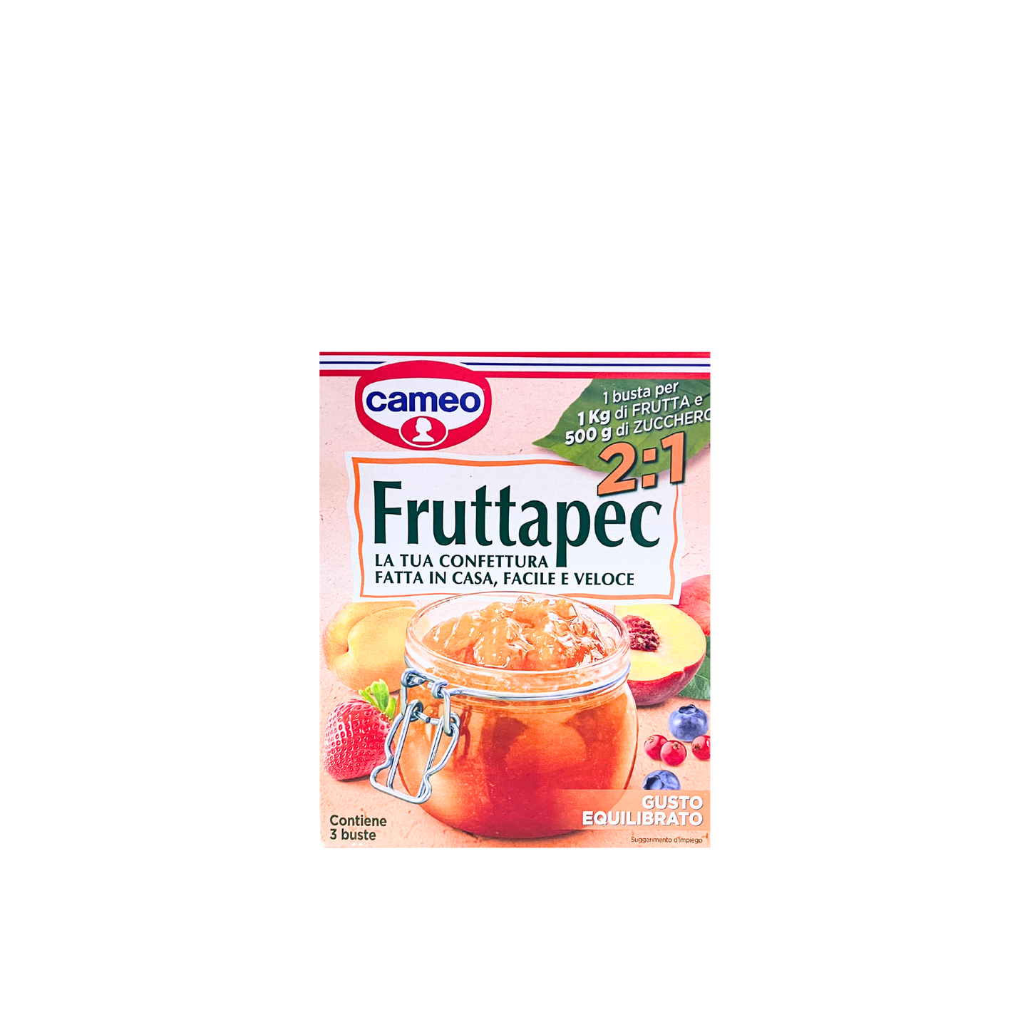 Fruttapec Cameo 3x75g – addensante per marmellate fatte in casa