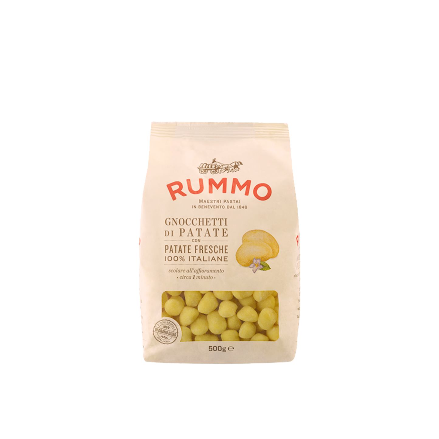 Confezione da 500g di Gnocchetti di Patate Fresche Rummo – pasta fresca italiana