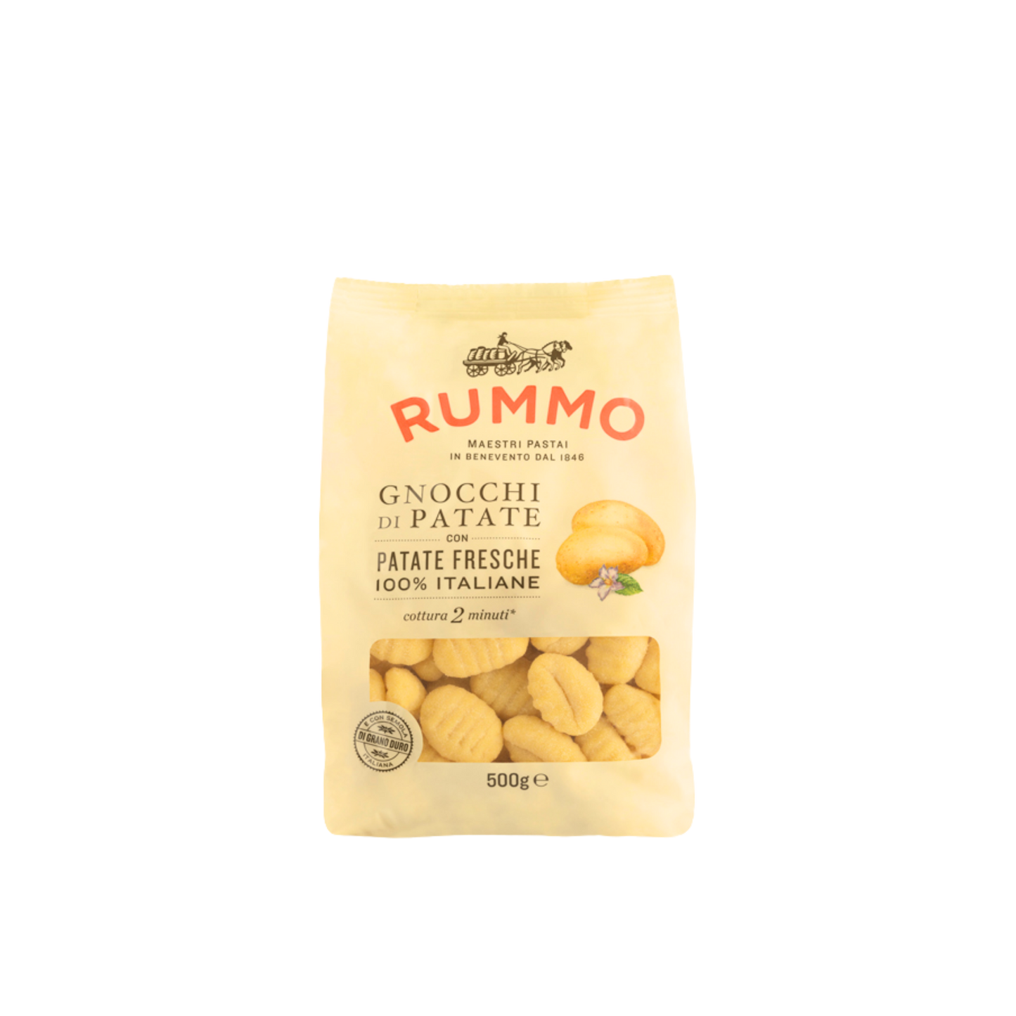 Confezione da 500g di Gnocchi di Patate Rummo – gnocchi freschi italiani