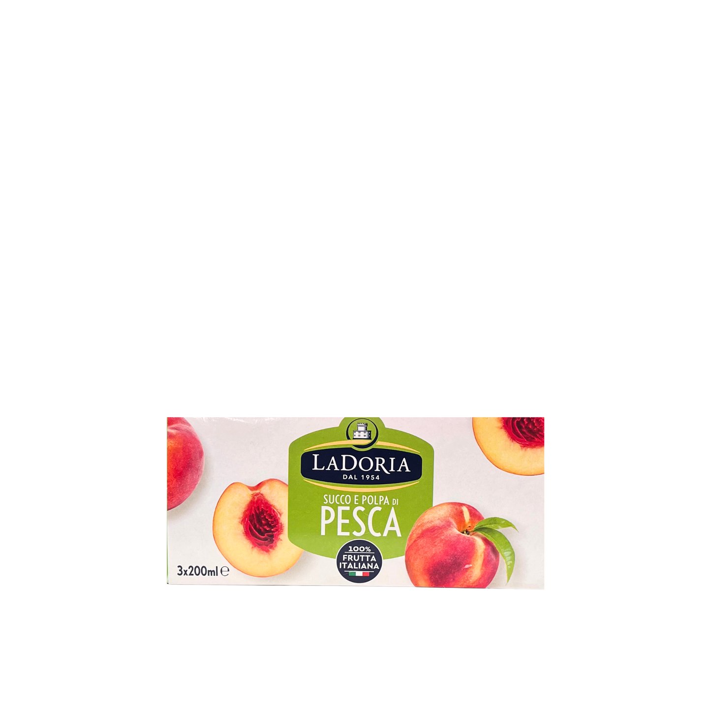 LA DORIA Succo di Frutta alla Pesca 3x200ml - bevanda italiana naturale e dolce