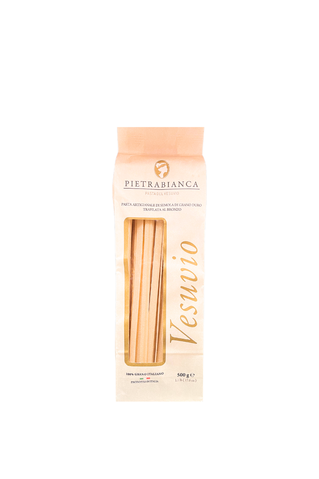 Linguine artigianali Pietrabianca trafilate al bronzo, 500g – pasta italiana di alta qualità su Essenza Pisterzi