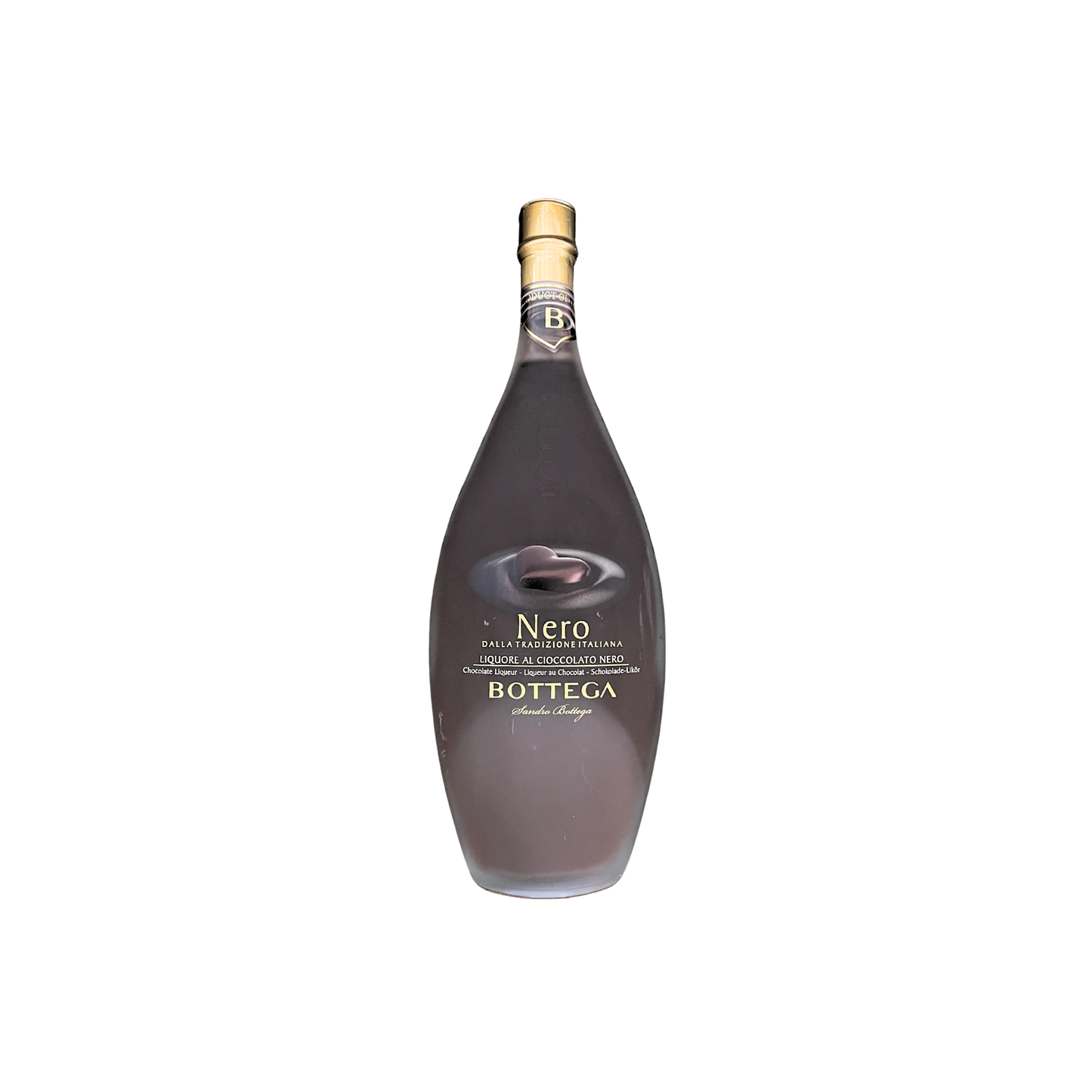 BOTTEGA Liquore al Cioccolato Nero 50cl - Bottiglia di liquore cremoso al cioccolato fondente
